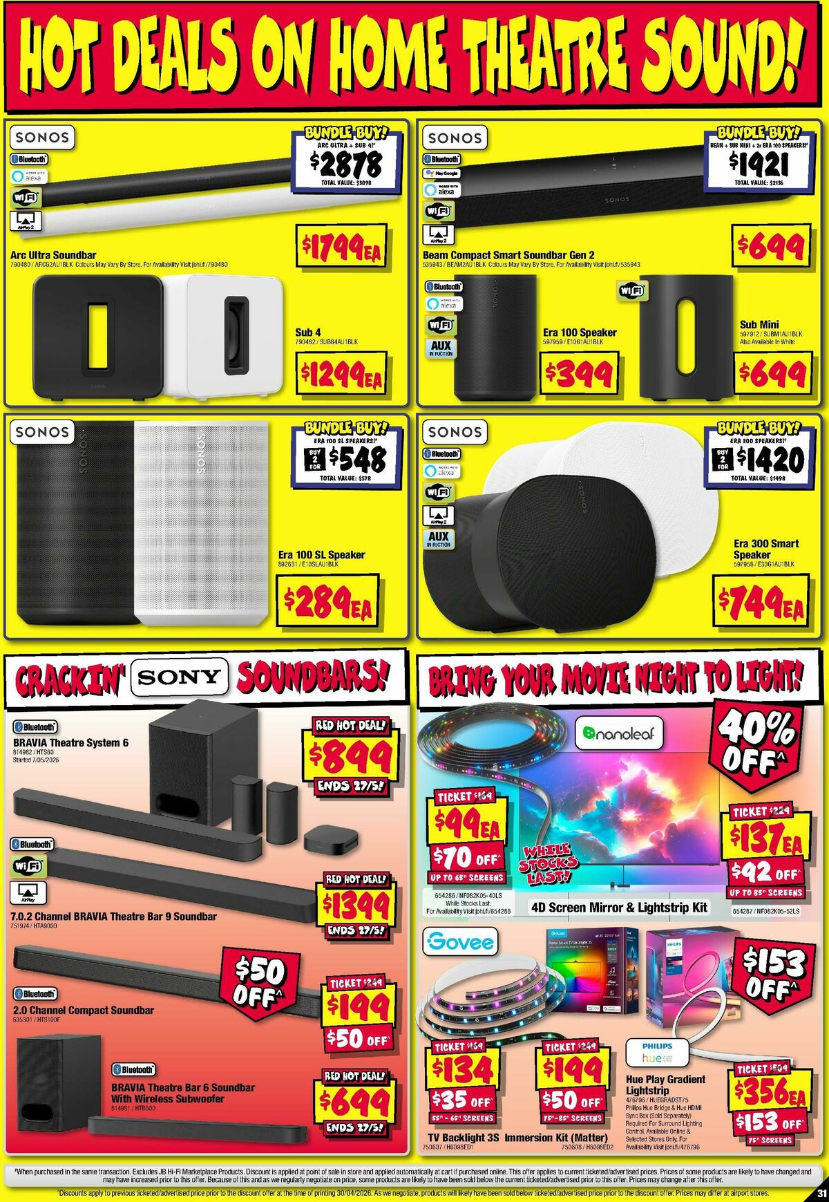 JB Hi-Fi Catalogues from 14 May