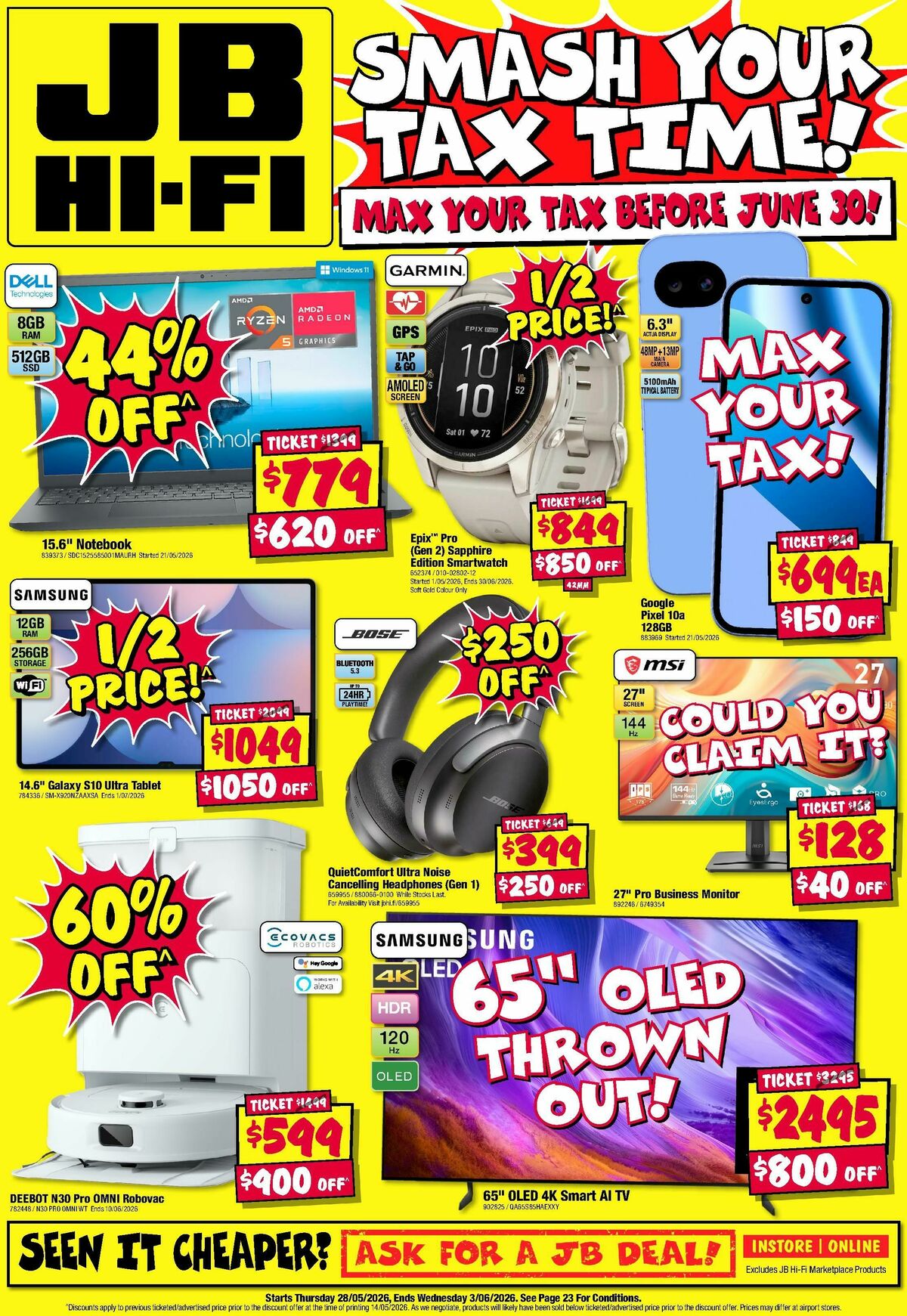 JB Hi-Fi Catalogues from 28 May