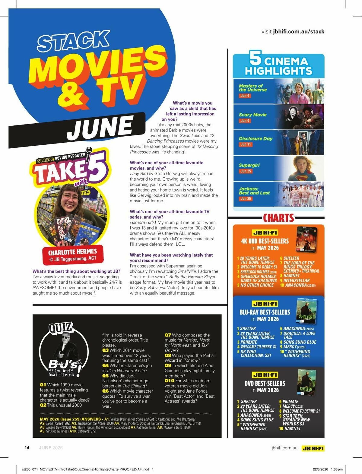 JB Hi-Fi Magazine June Catalogues from 1 June
