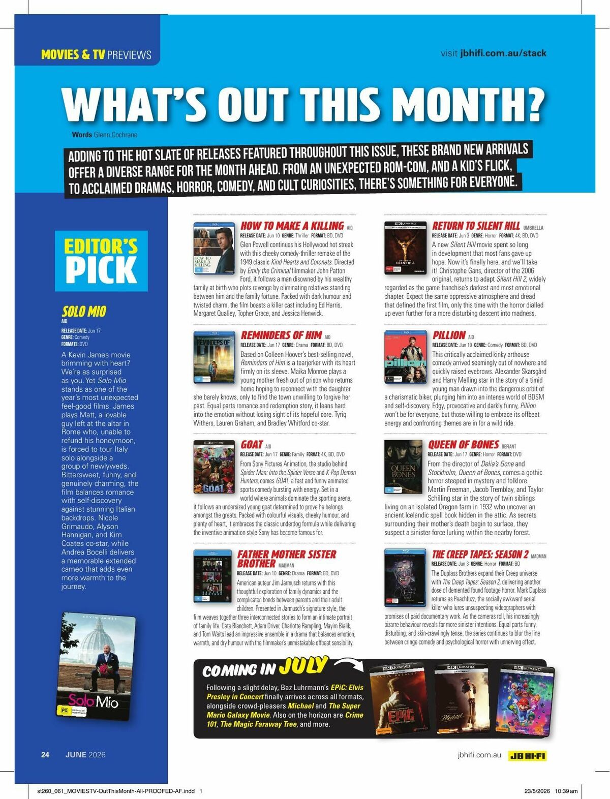 JB Hi-Fi Magazine June Catalogues from 1 June