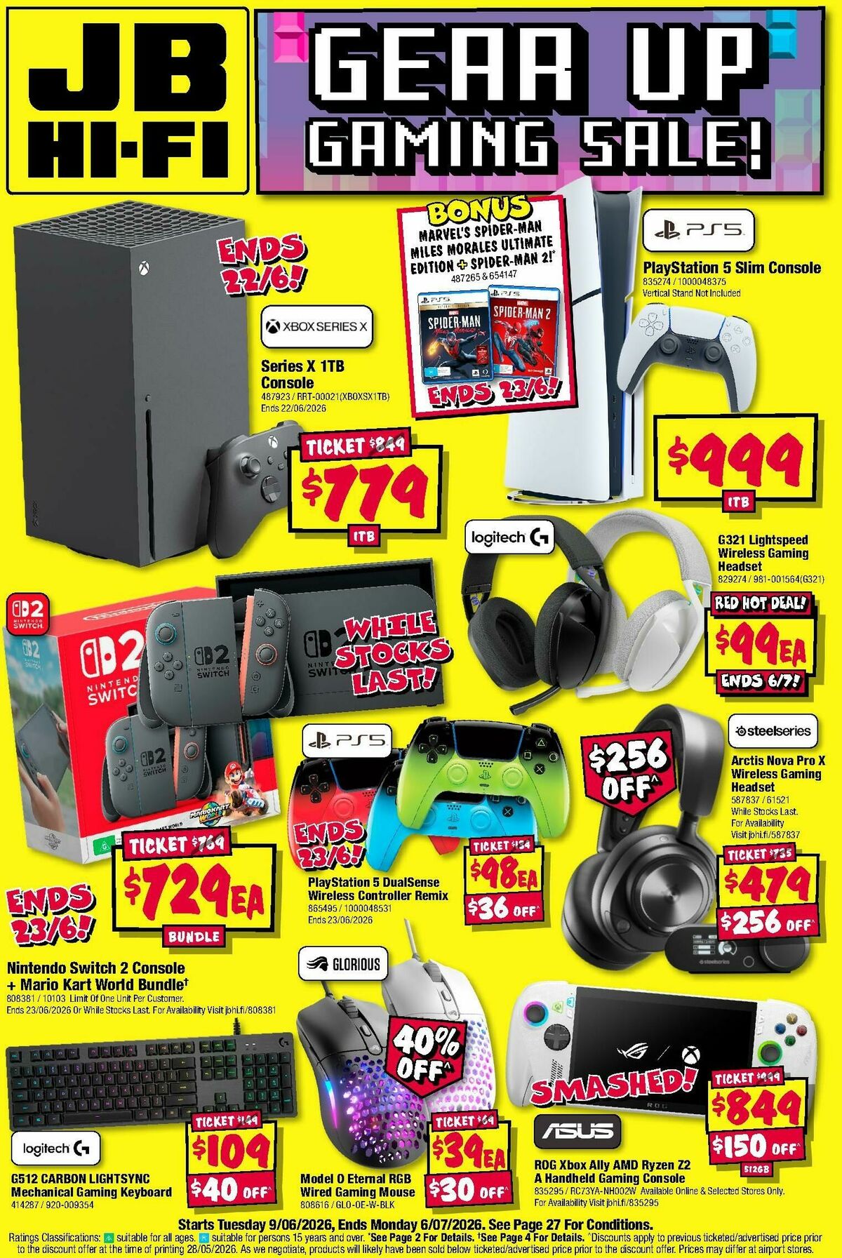 JB Hi-Fi Gear Up Gaming Sale! Catalogues from 9 June