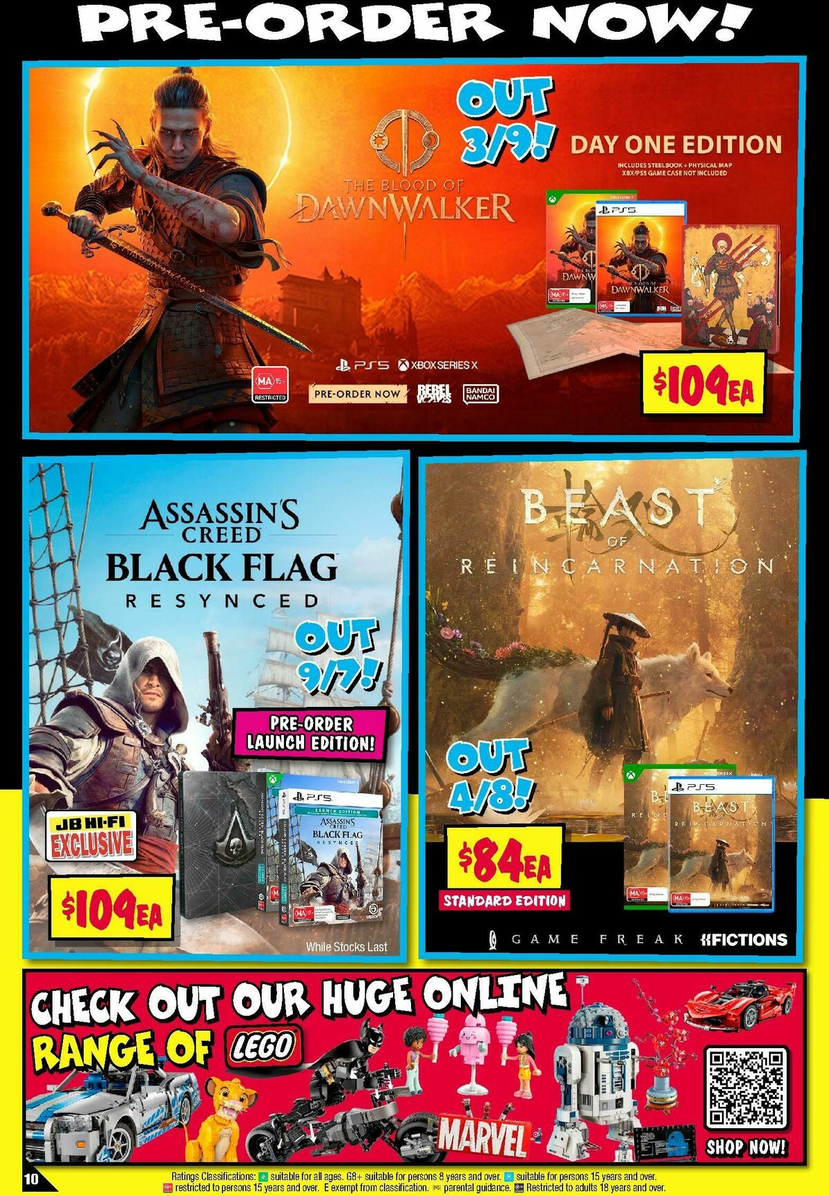 JB Hi-Fi Gear Up Gaming Sale! Catalogues from 9 June
