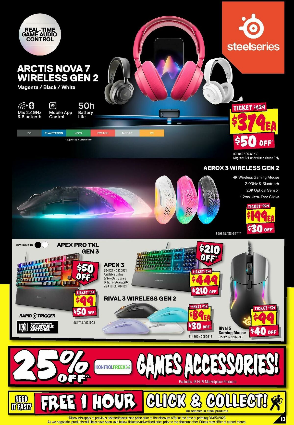 JB Hi-Fi Gear Up Gaming Sale! Catalogues from 9 June
