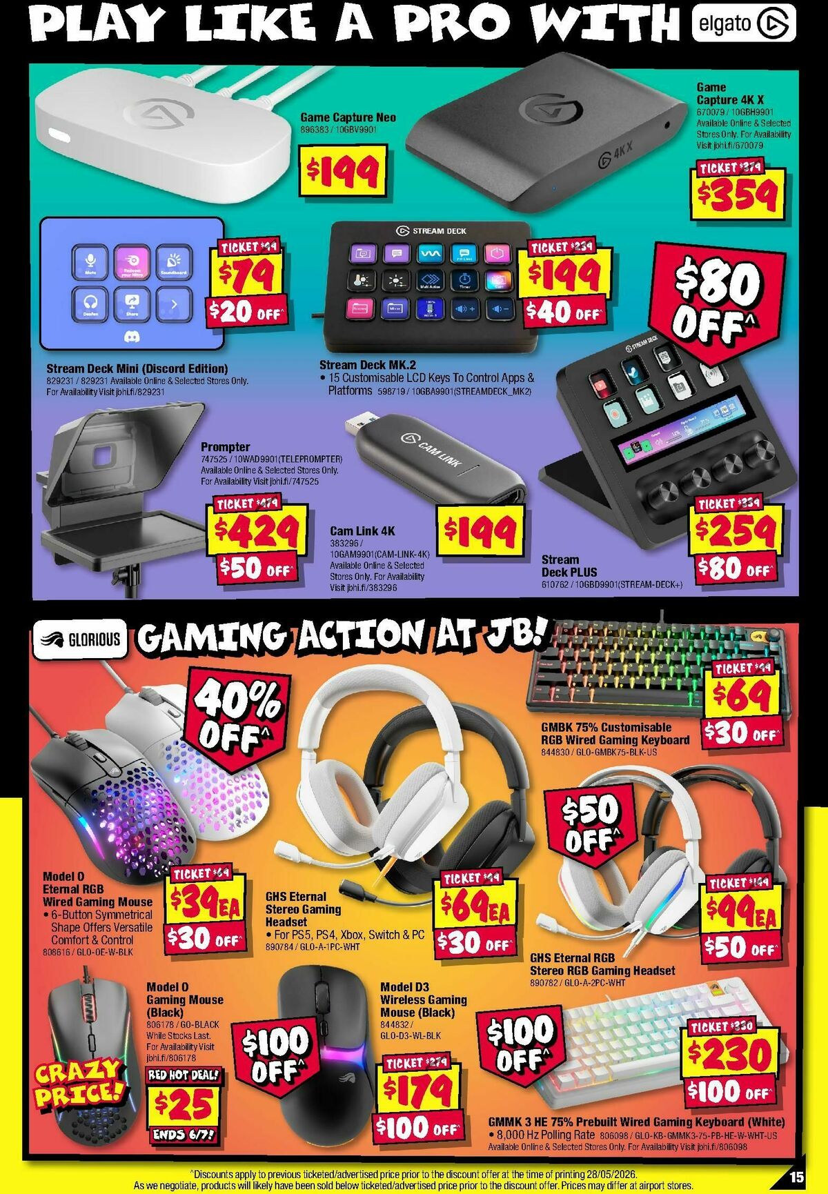 JB Hi-Fi Gear Up Gaming Sale! Catalogues from 9 June