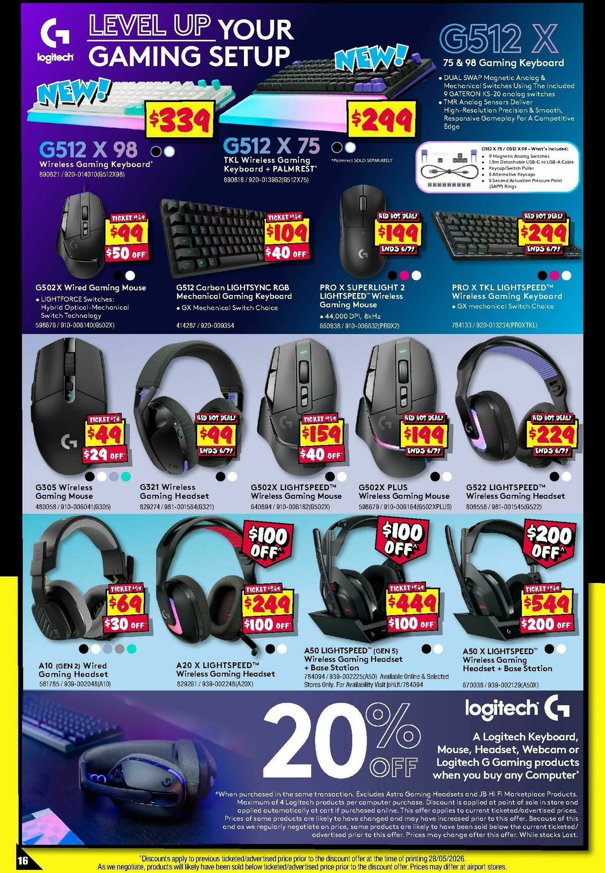 JB Hi-Fi Gear Up Gaming Sale! Catalogues from 9 June
