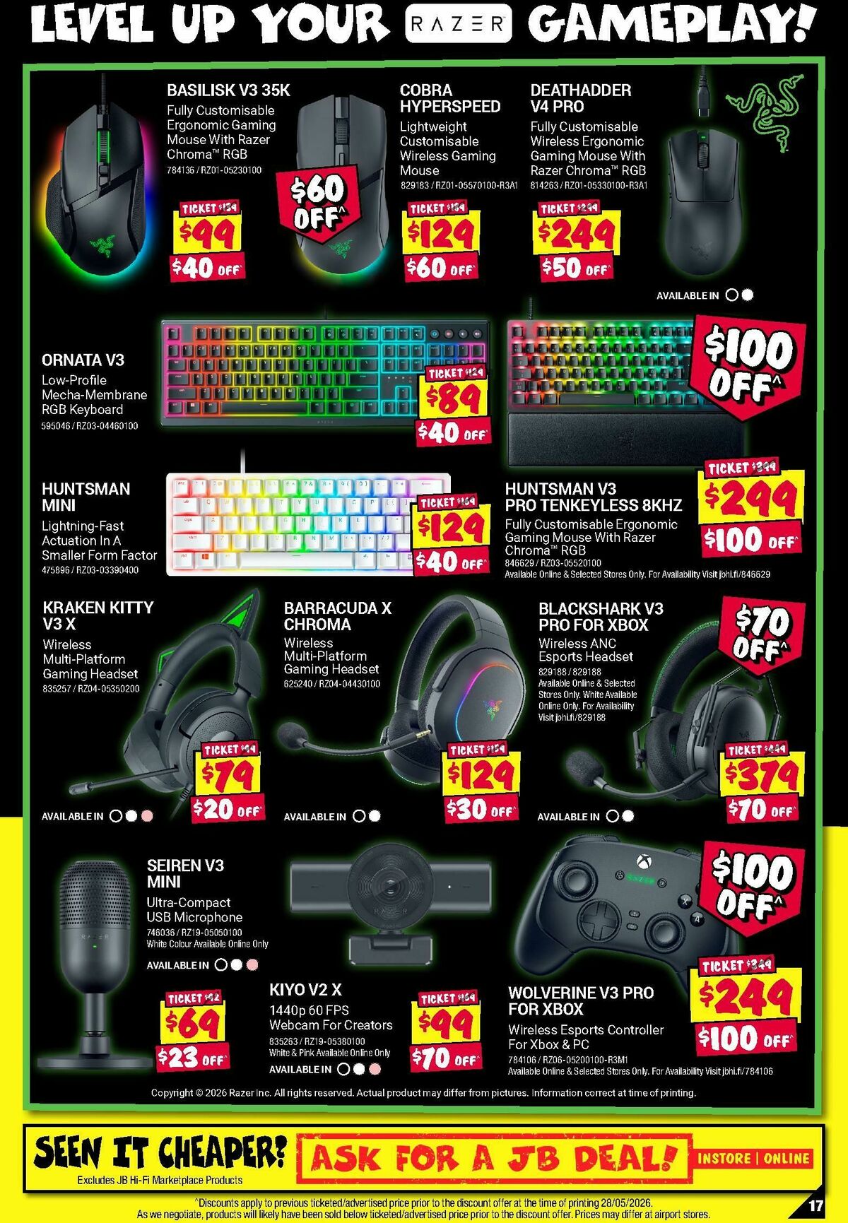 JB Hi-Fi Gear Up Gaming Sale! Catalogues from 9 June