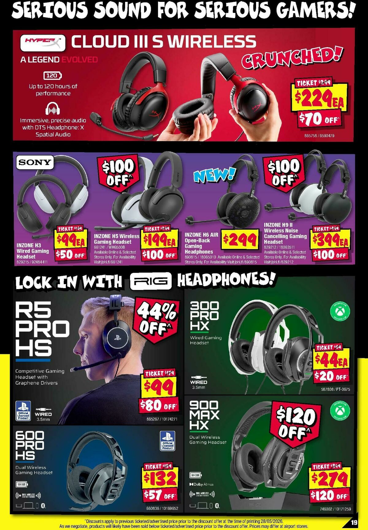 JB Hi-Fi Gear Up Gaming Sale! Catalogues from 9 June