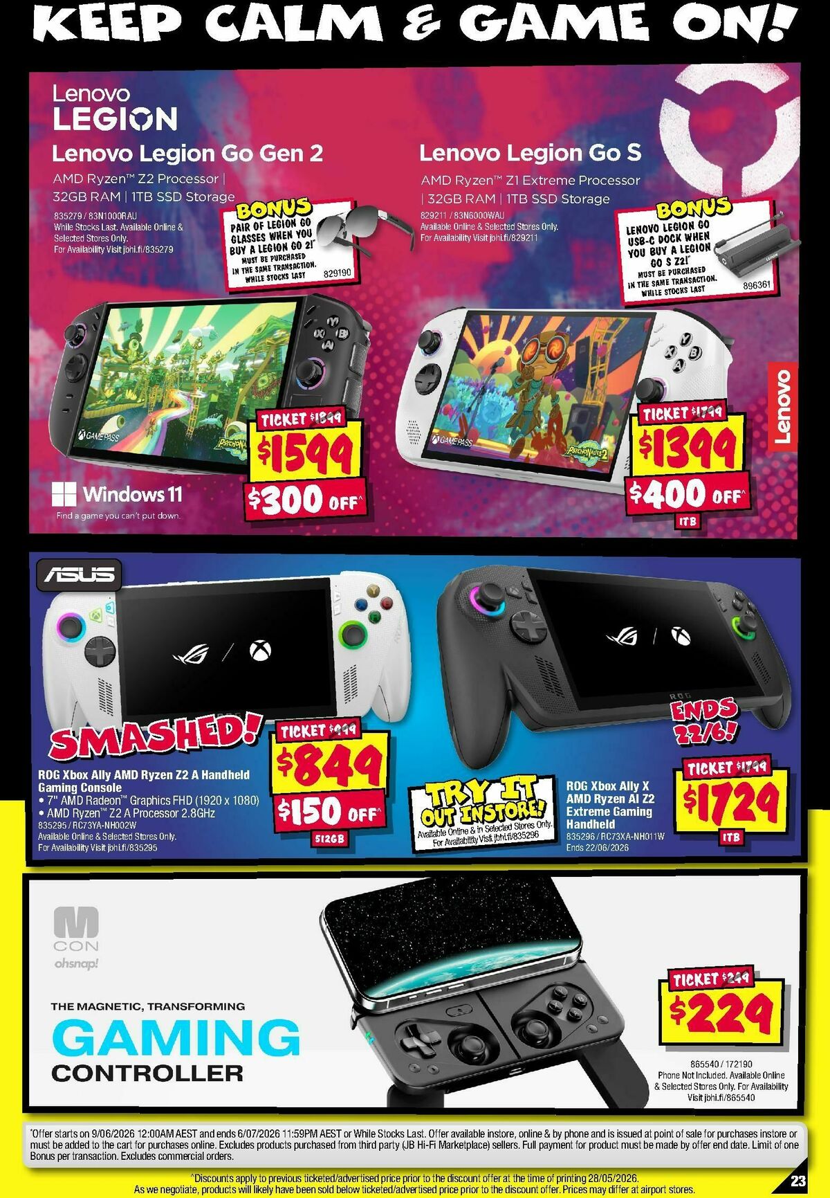 JB Hi-Fi Gear Up Gaming Sale! Catalogues from 9 June