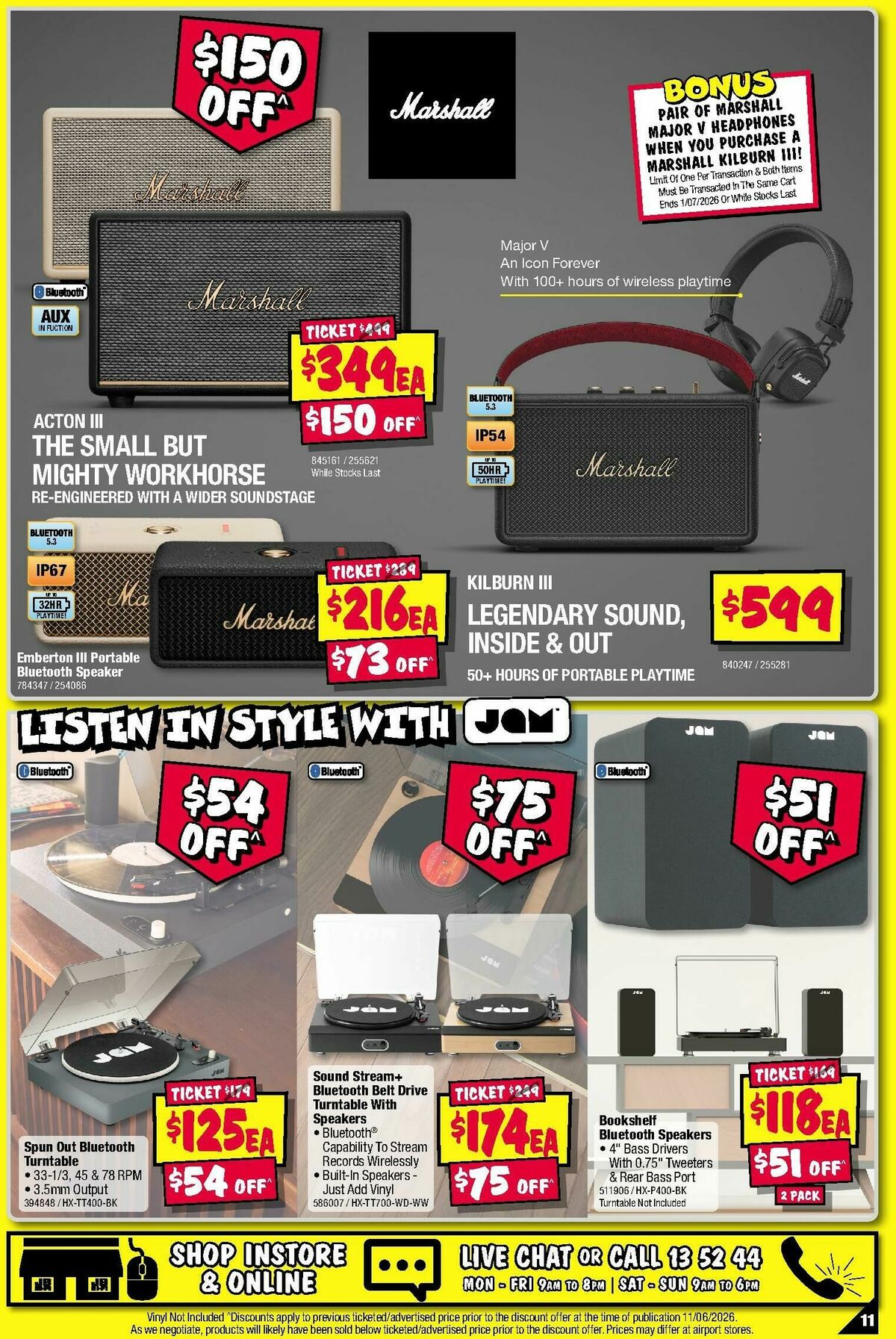 JB Hi-Fi Audio Bonanza! Catalogues from 18 June