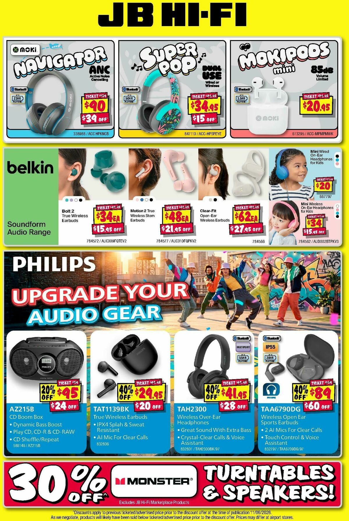 JB Hi-Fi Audio Bonanza! Catalogues from 18 June