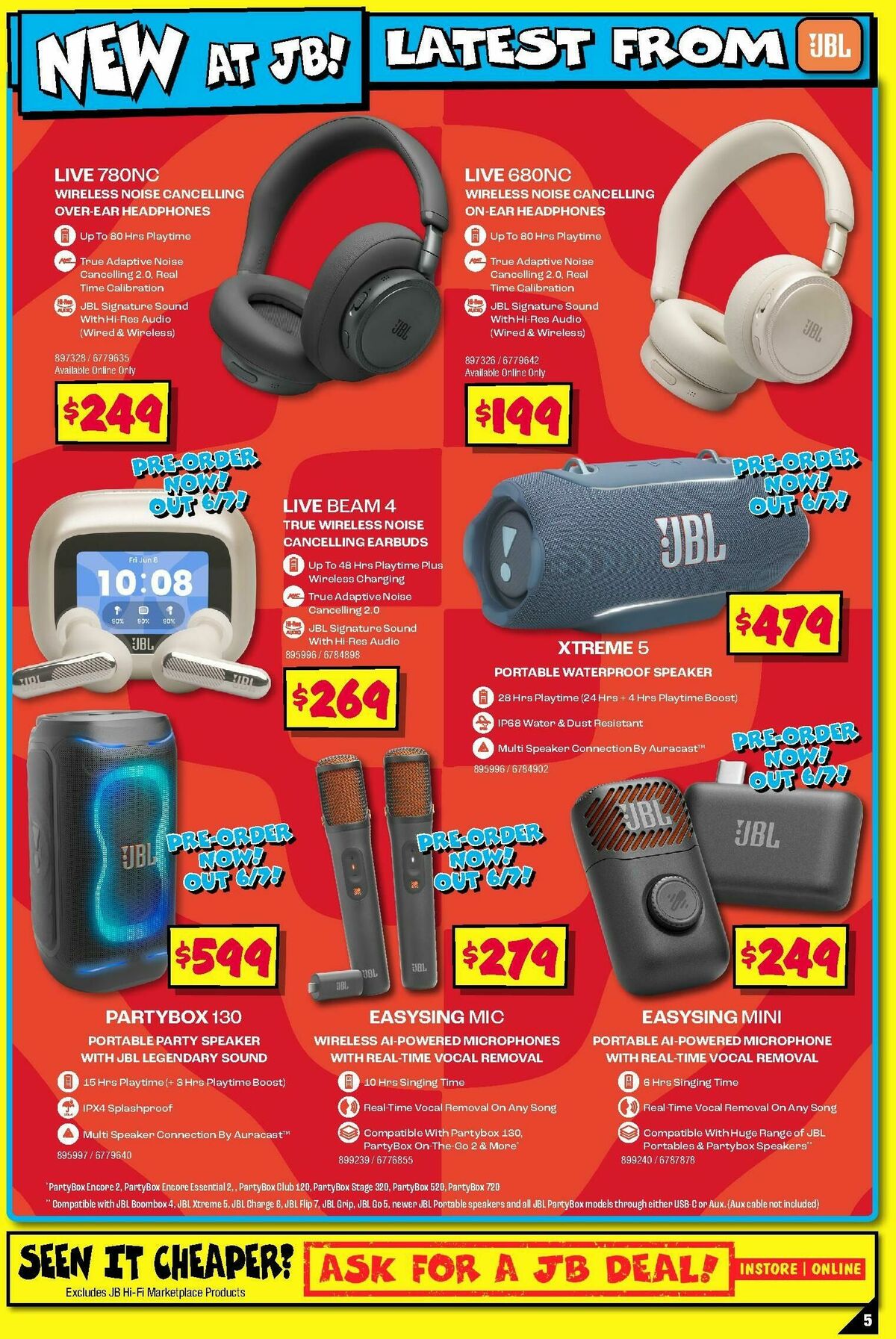 JB Hi-Fi Audio Bonanza! Catalogues from 18 June