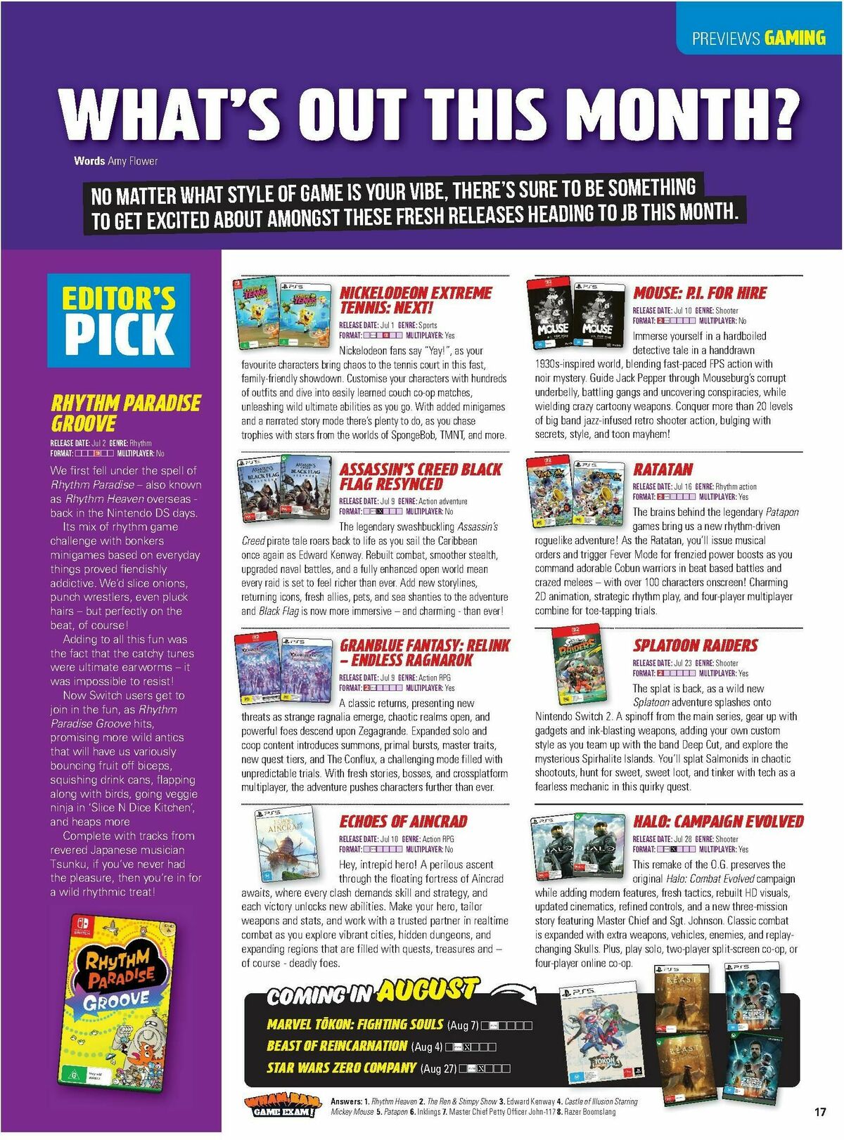 JB Hi-Fi Magazine July Catalogues from 1 July