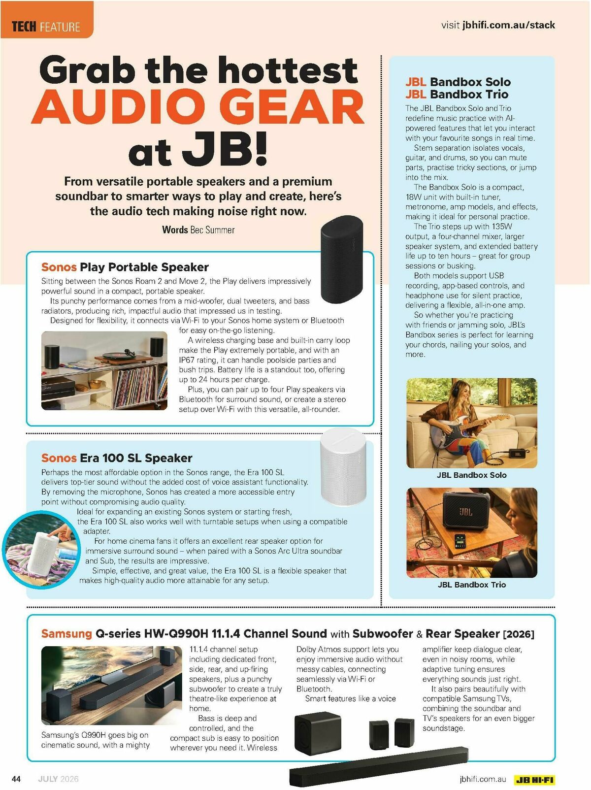 JB Hi-Fi Magazine July Catalogues from 1 July