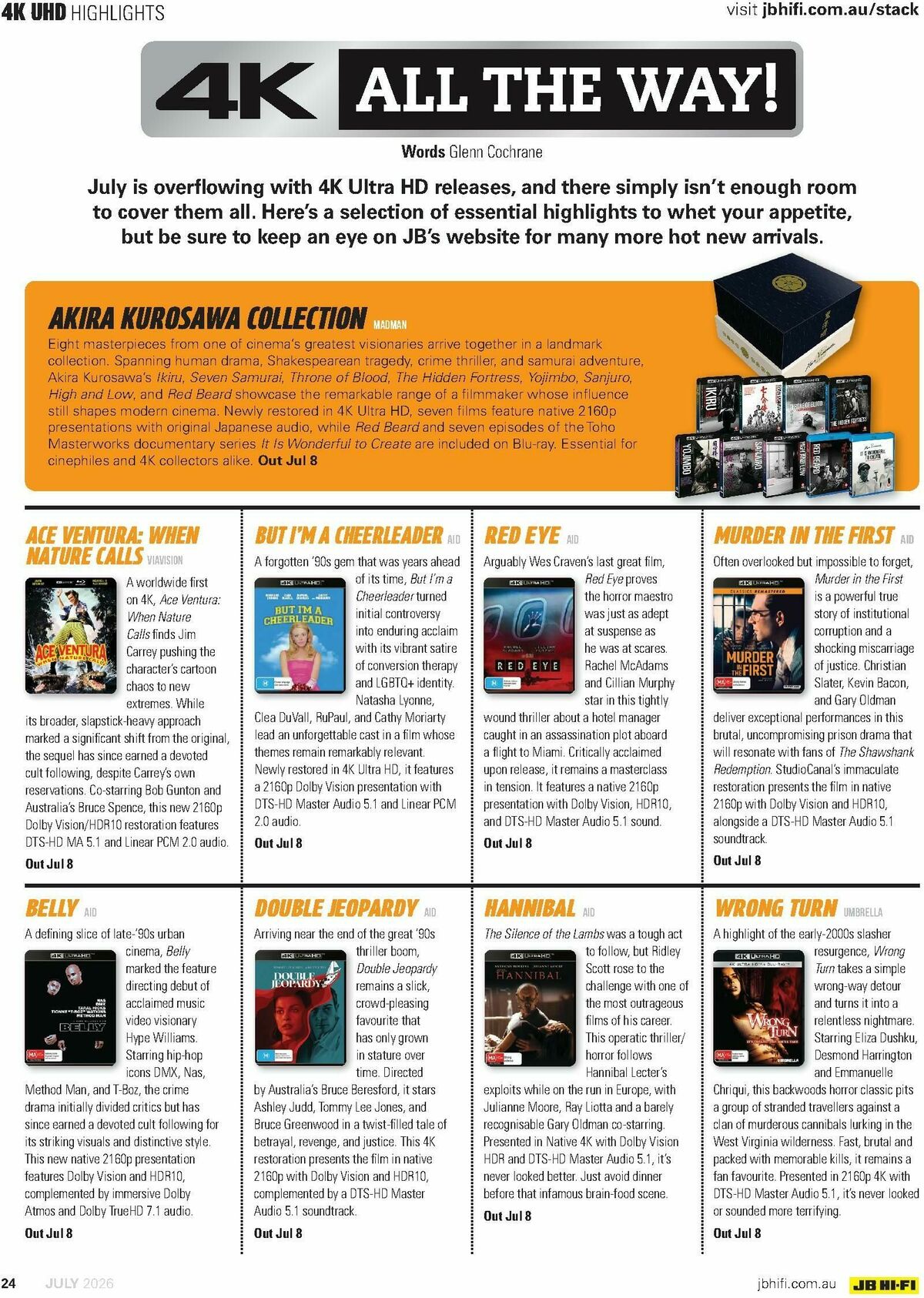 JB Hi-Fi Magazine July Catalogues from 1 July