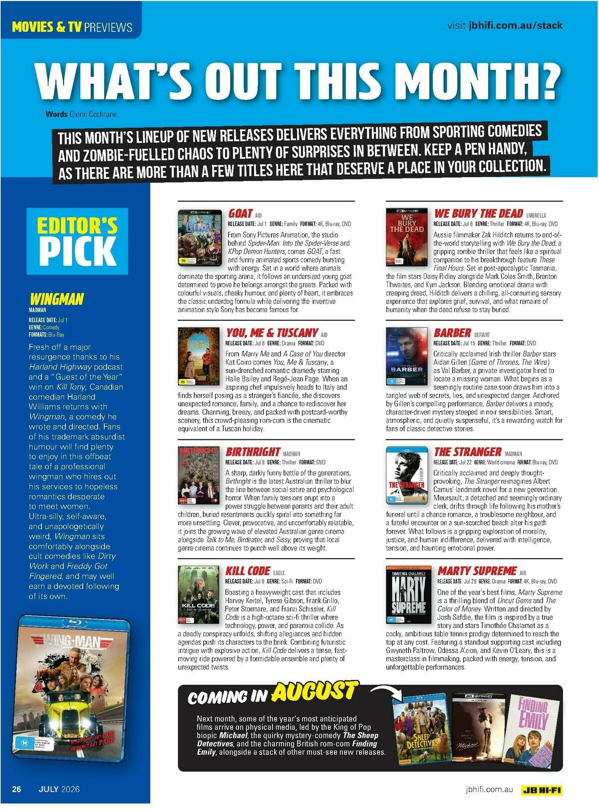 JB Hi-Fi Magazine July Catalogues from 1 July