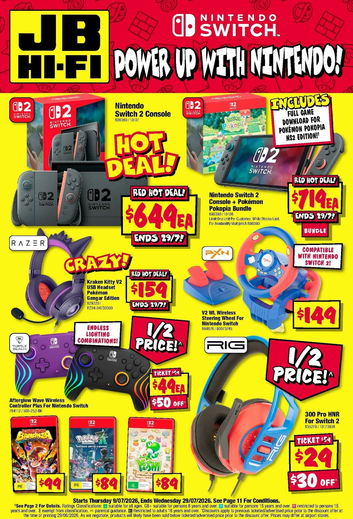 JB Hi-Fi Power up with Nintendo Catalogues from 9 July