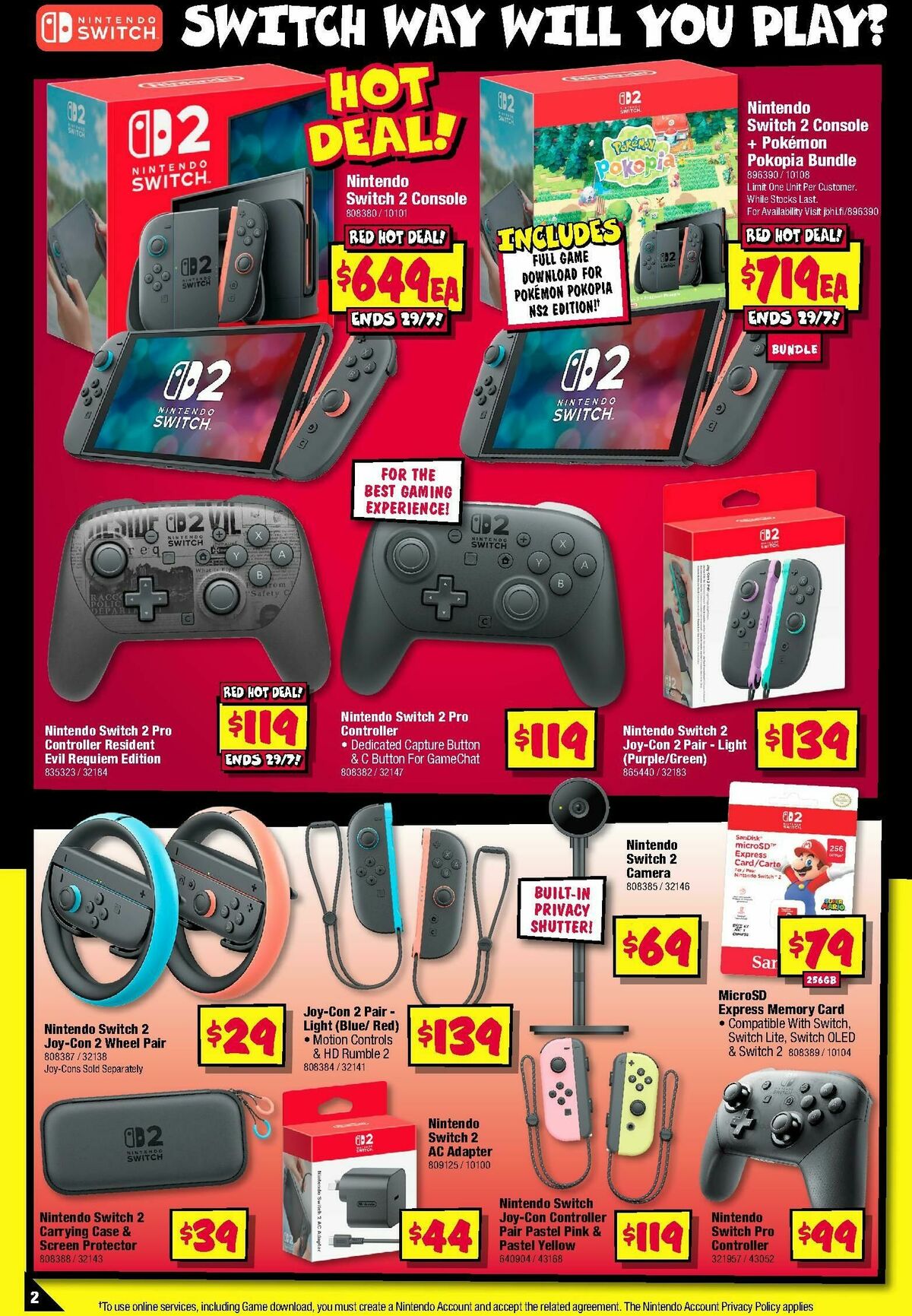 JB Hi-Fi Power up with Nintendo Catalogues from 9 July