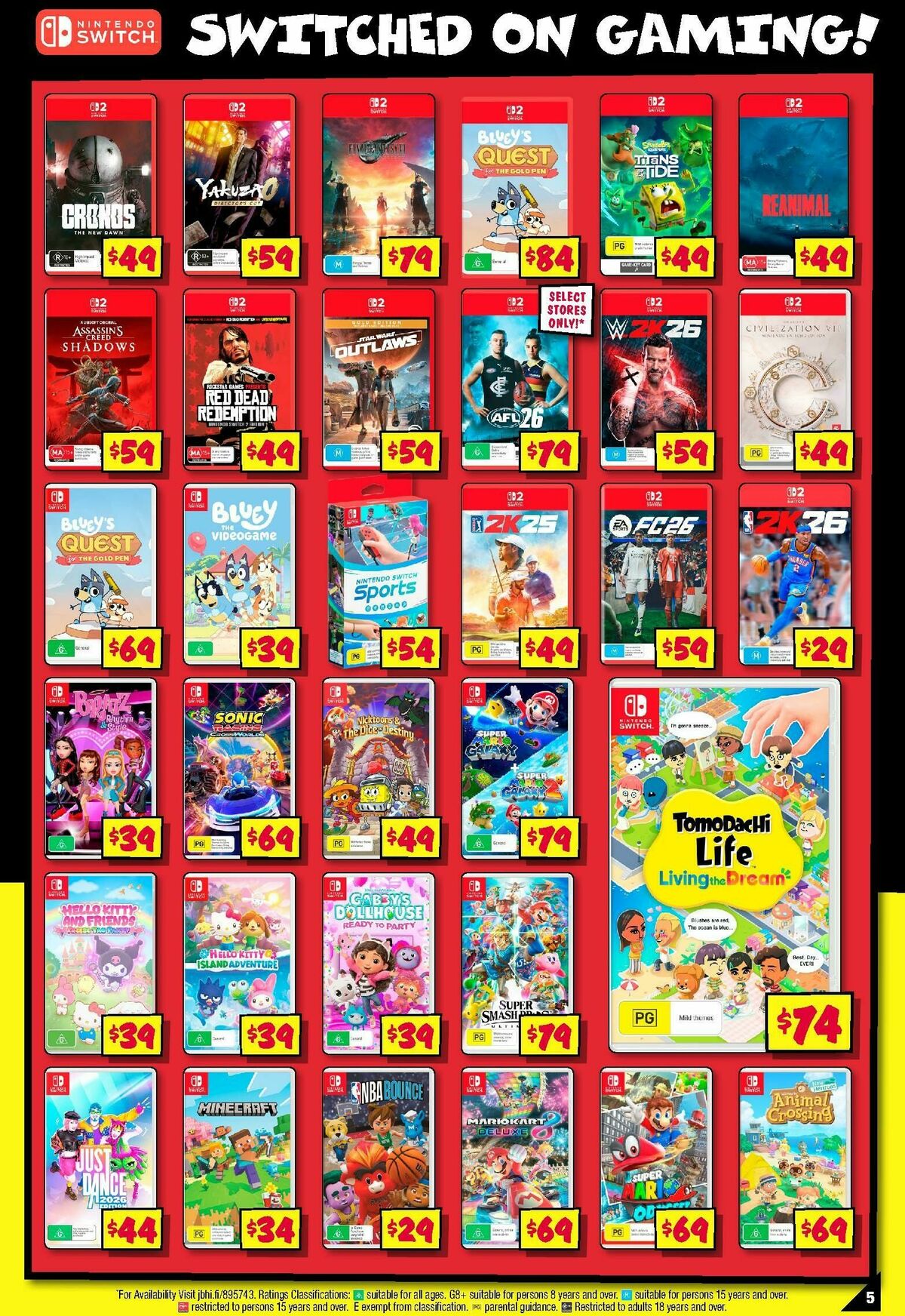 JB Hi-Fi Power up with Nintendo Catalogues from 9 July