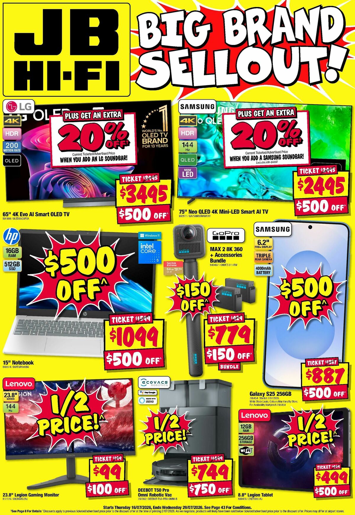 JB Hi-Fi Catalogues from 16 July