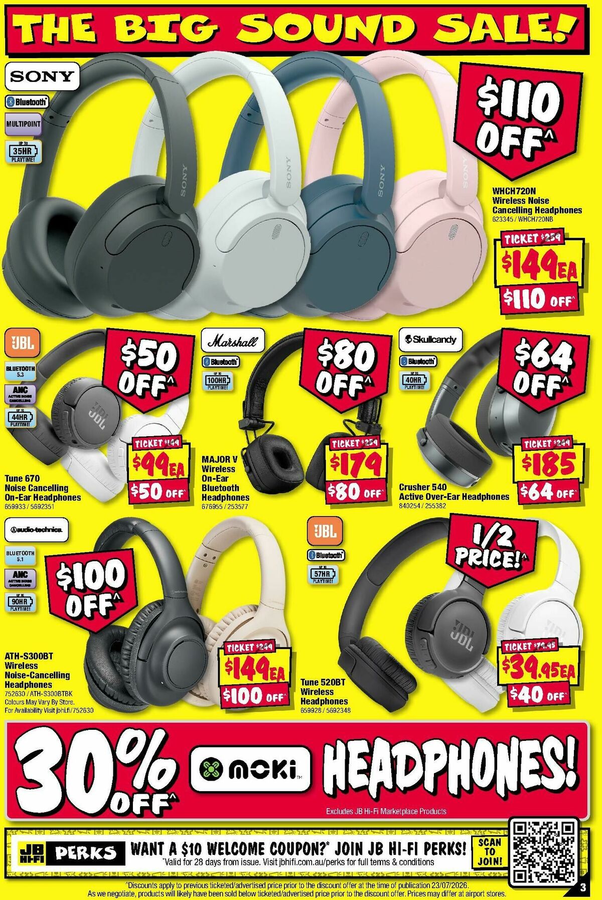 JB Hi-Fi The Big Sound Sale Catalogues from 30 July