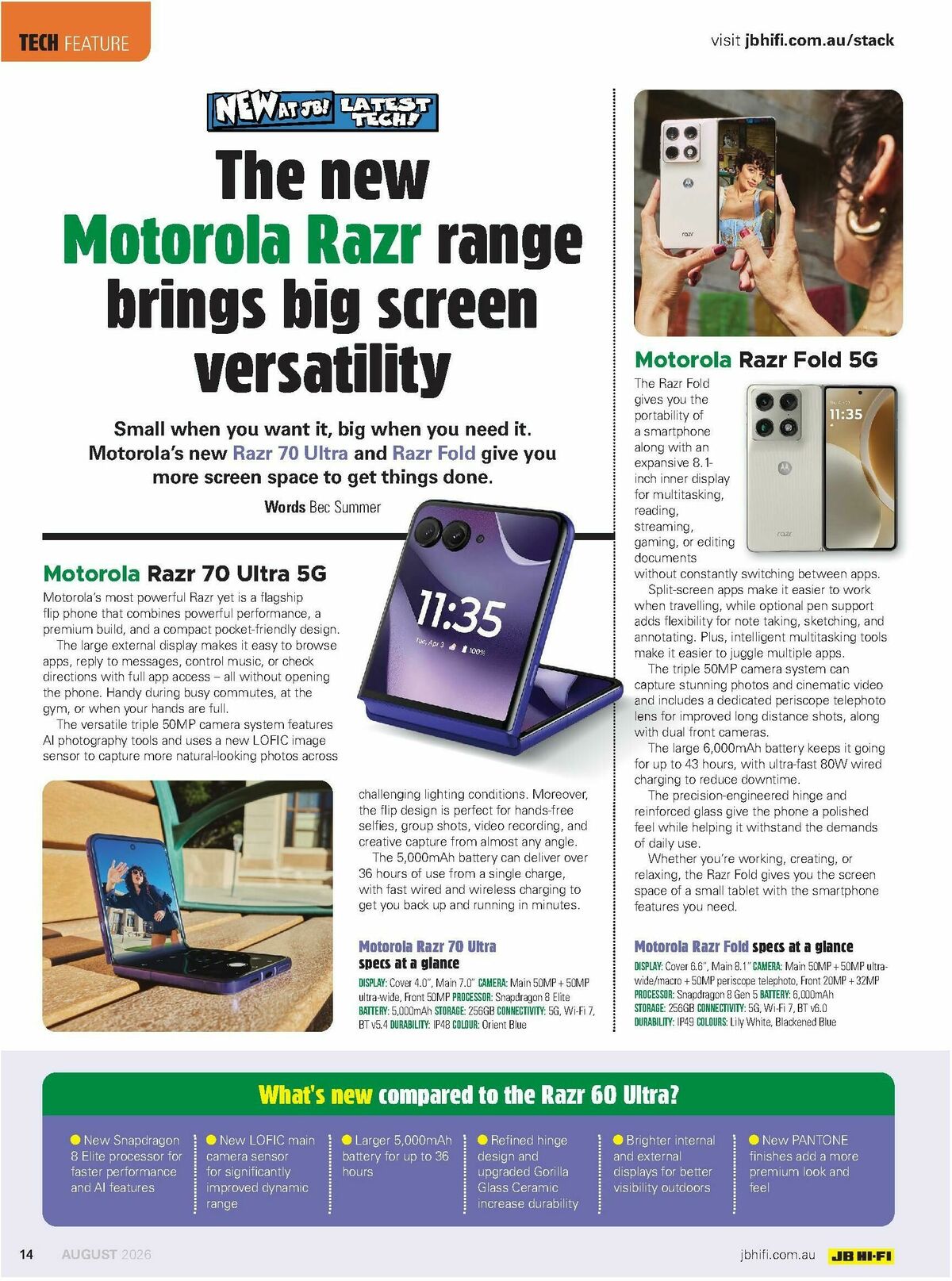 JB Hi-Fi Magazine August Catalogues from 1 August