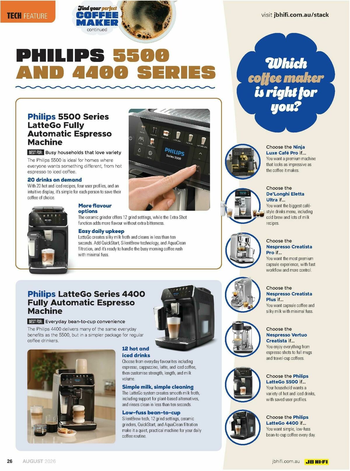 JB Hi-Fi Magazine August Catalogues from 1 August