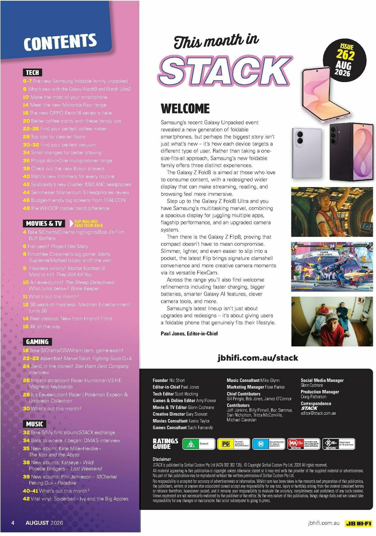 JB Hi-Fi Magazine August Catalogues from 1 August