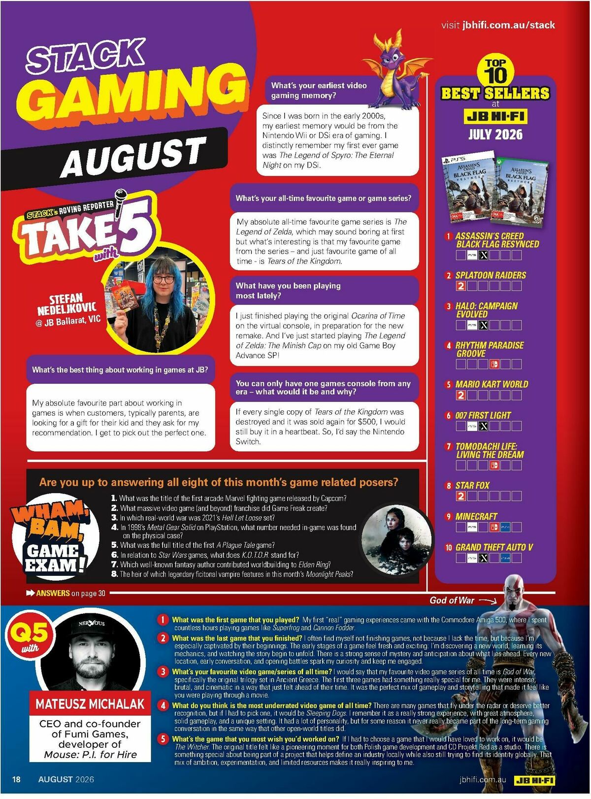 JB Hi-Fi Magazine August Catalogues from 1 August