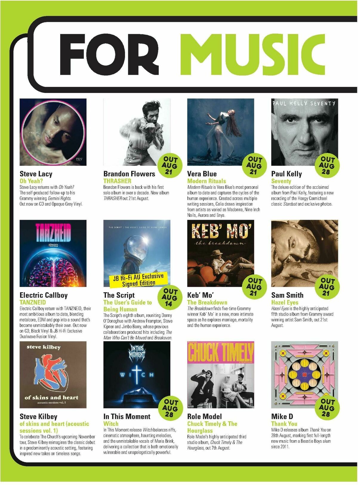 JB Hi-Fi Magazine August Catalogues from 1 August