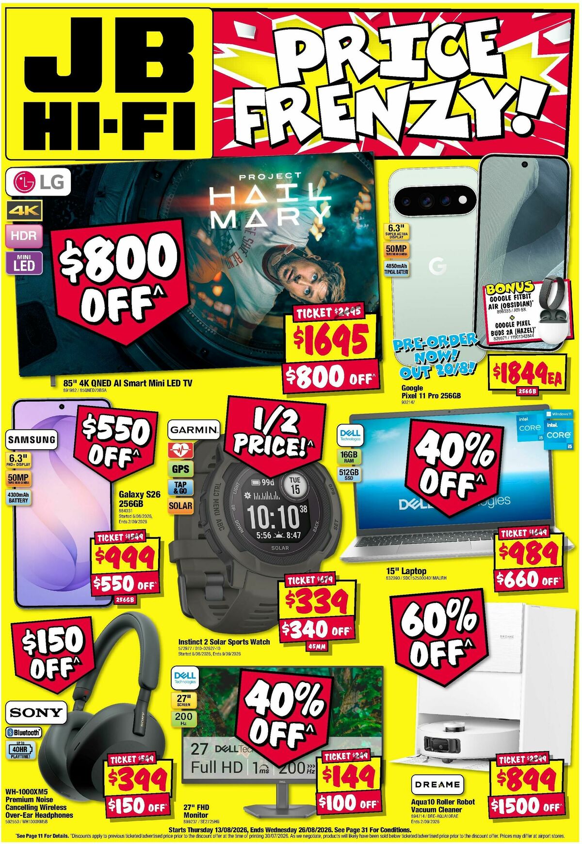 JB Hi-Fi Catalogues from 13 August