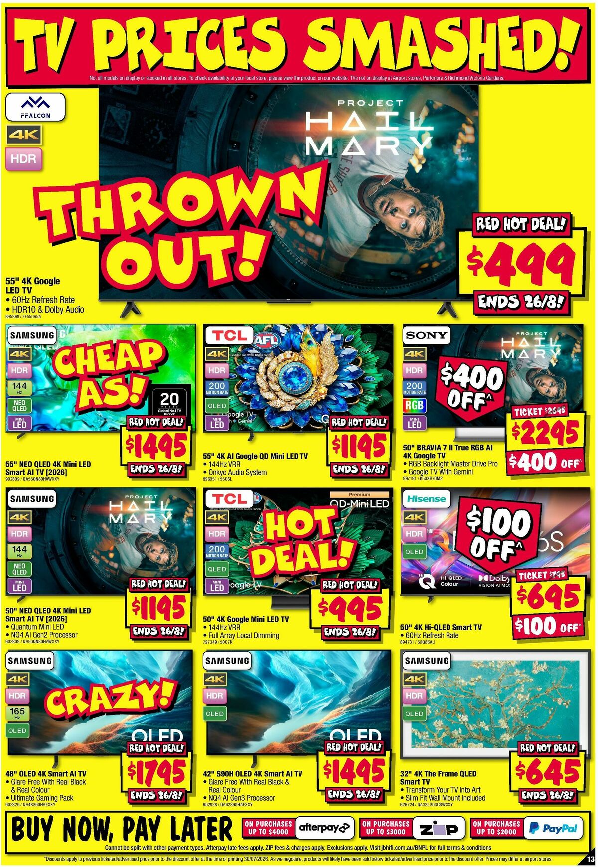 JB Hi-Fi Catalogues from 13 August