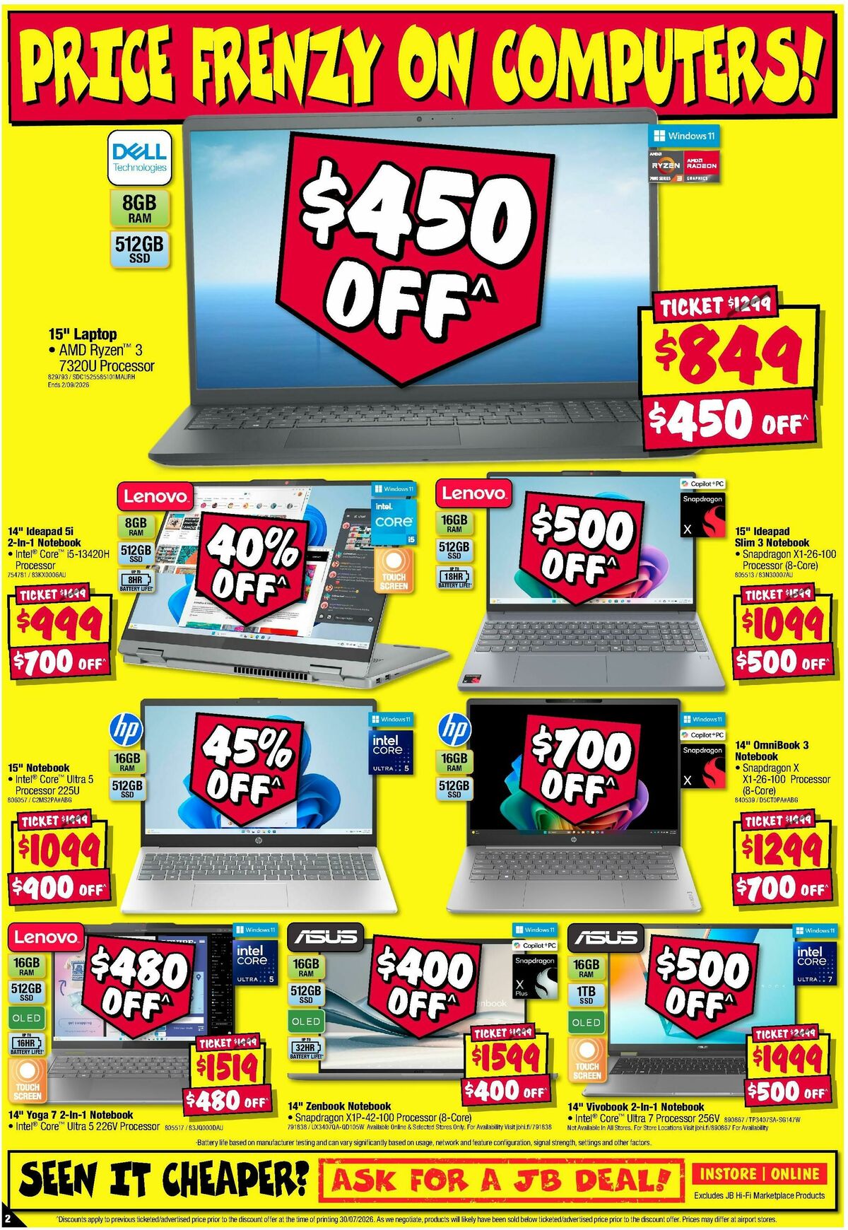 JB Hi-Fi Catalogues from 13 August