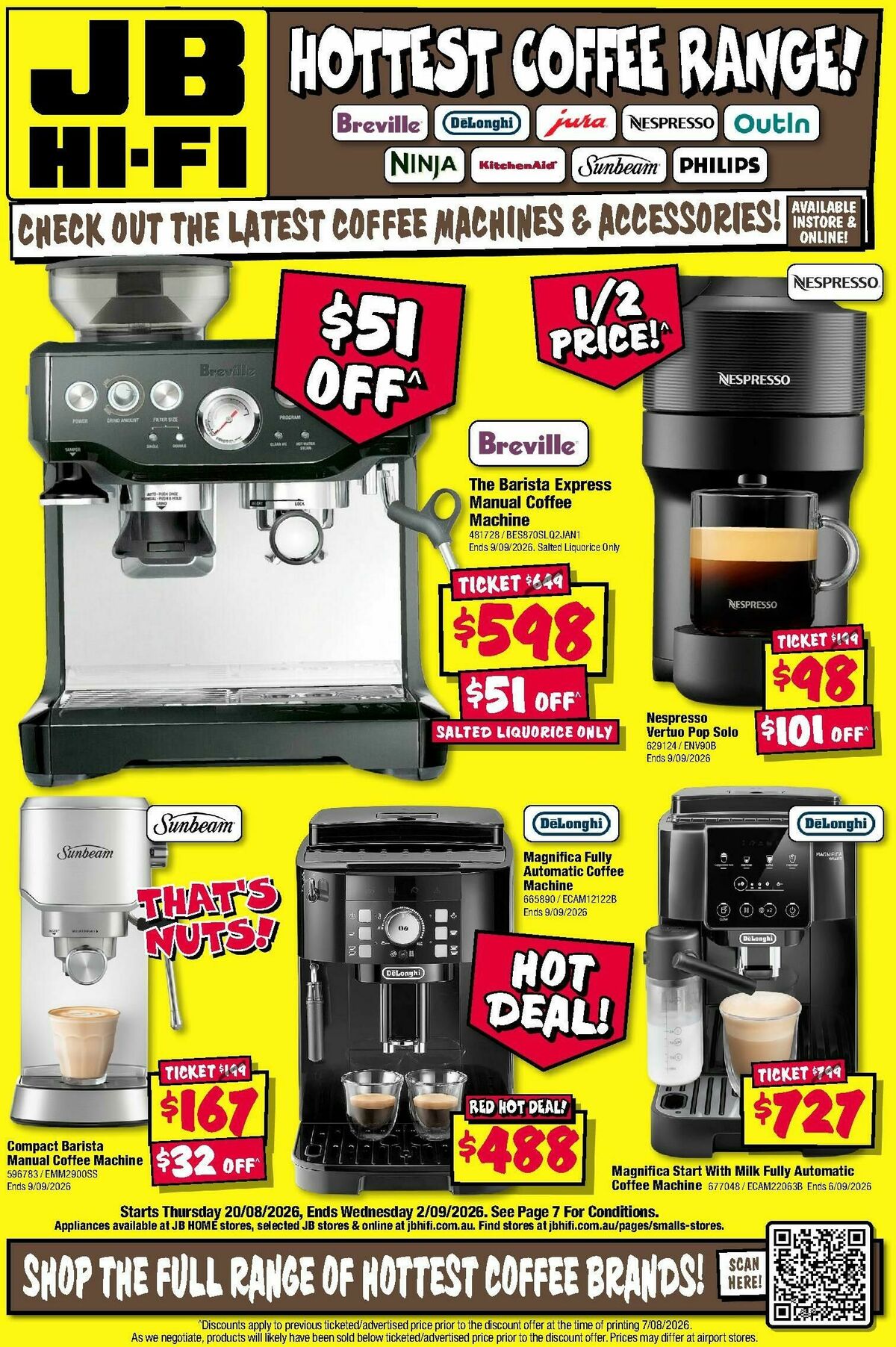 JB Hi-Fi Hottest Coffee Range! Catalogues from 20 August