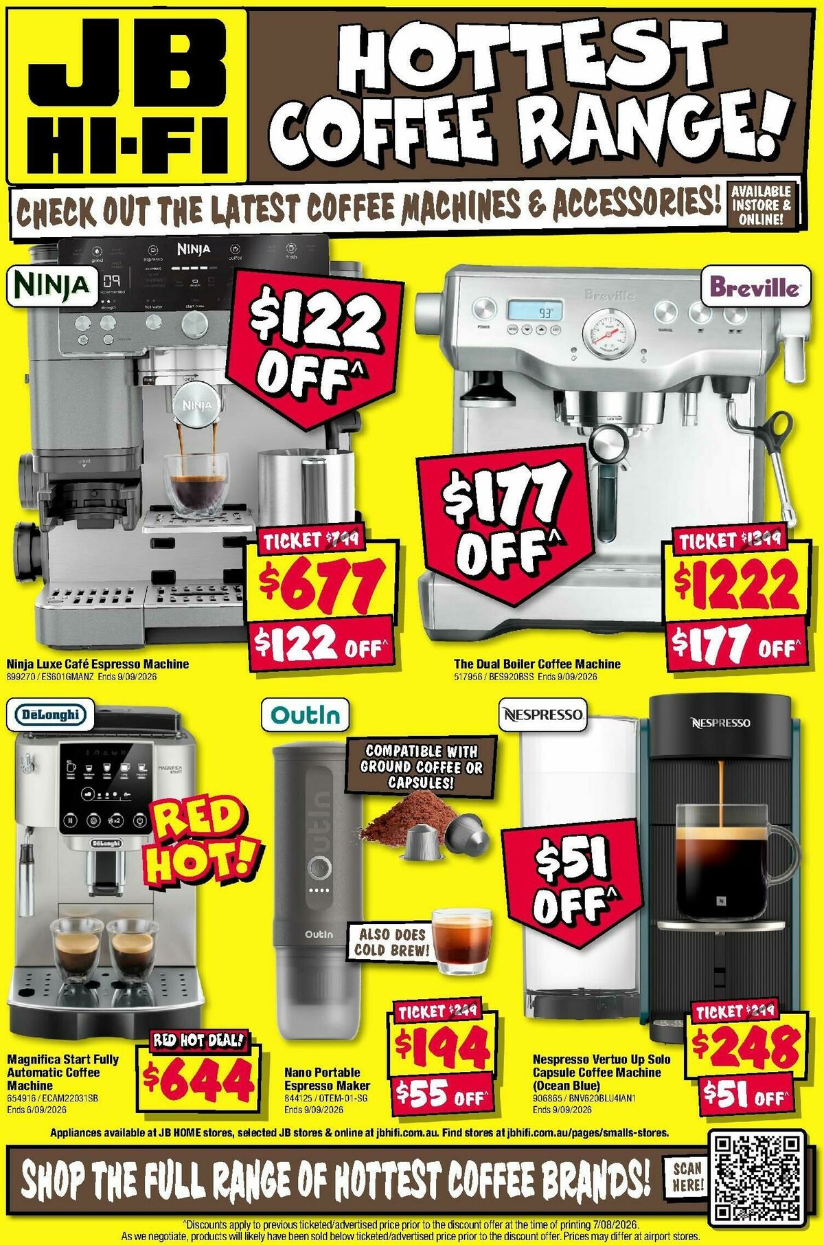 JB Hi-Fi Hottest Coffee Range! Catalogues from 20 August