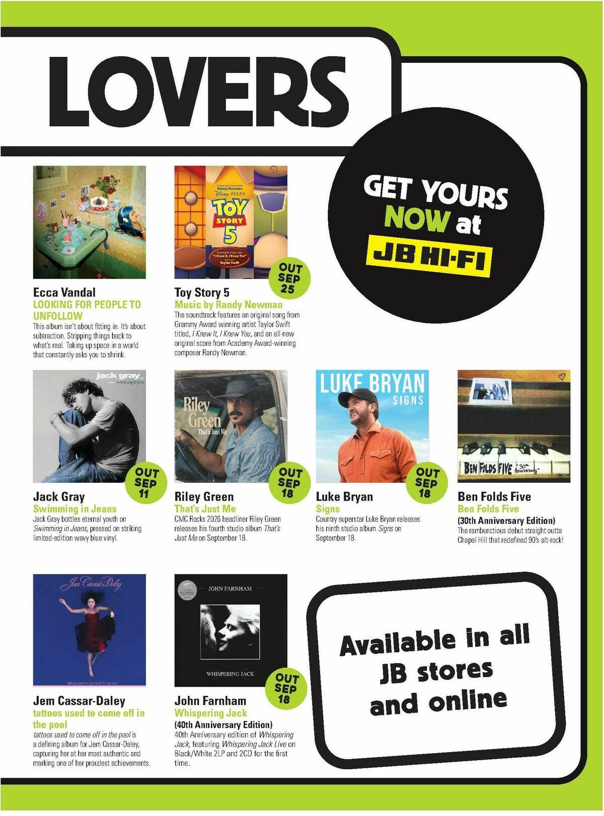 JB Hi-Fi Magazine September Catalogues from 1 September