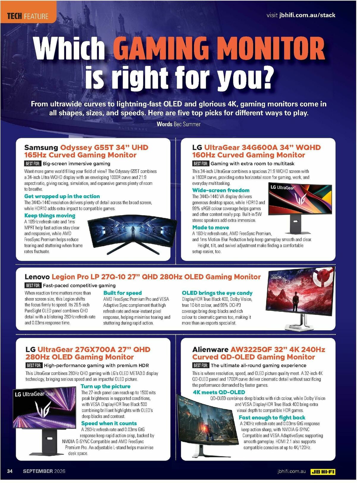 JB Hi-Fi Magazine September Catalogues from 1 September