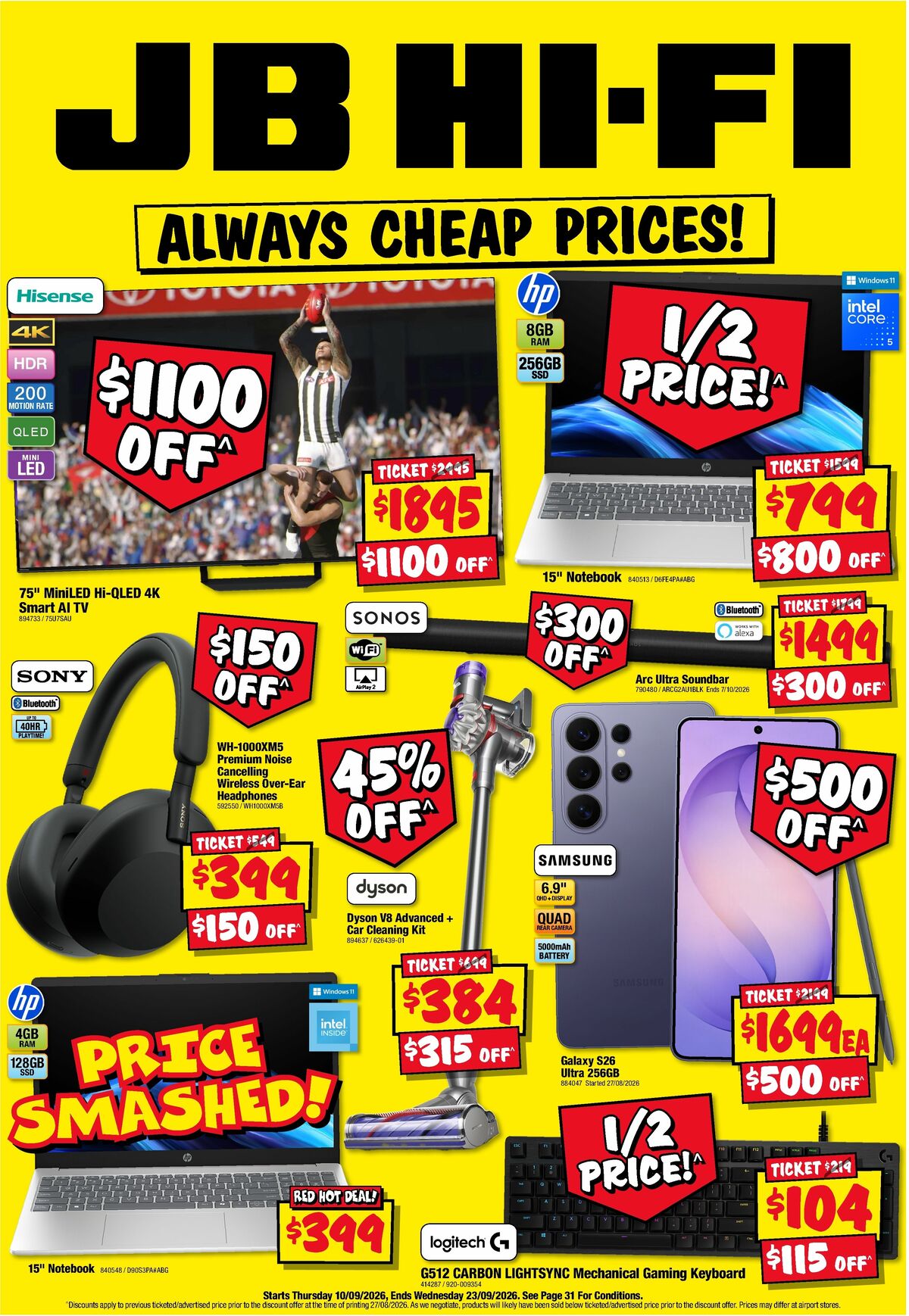 JB Hi-Fi Catalogues from 10 September