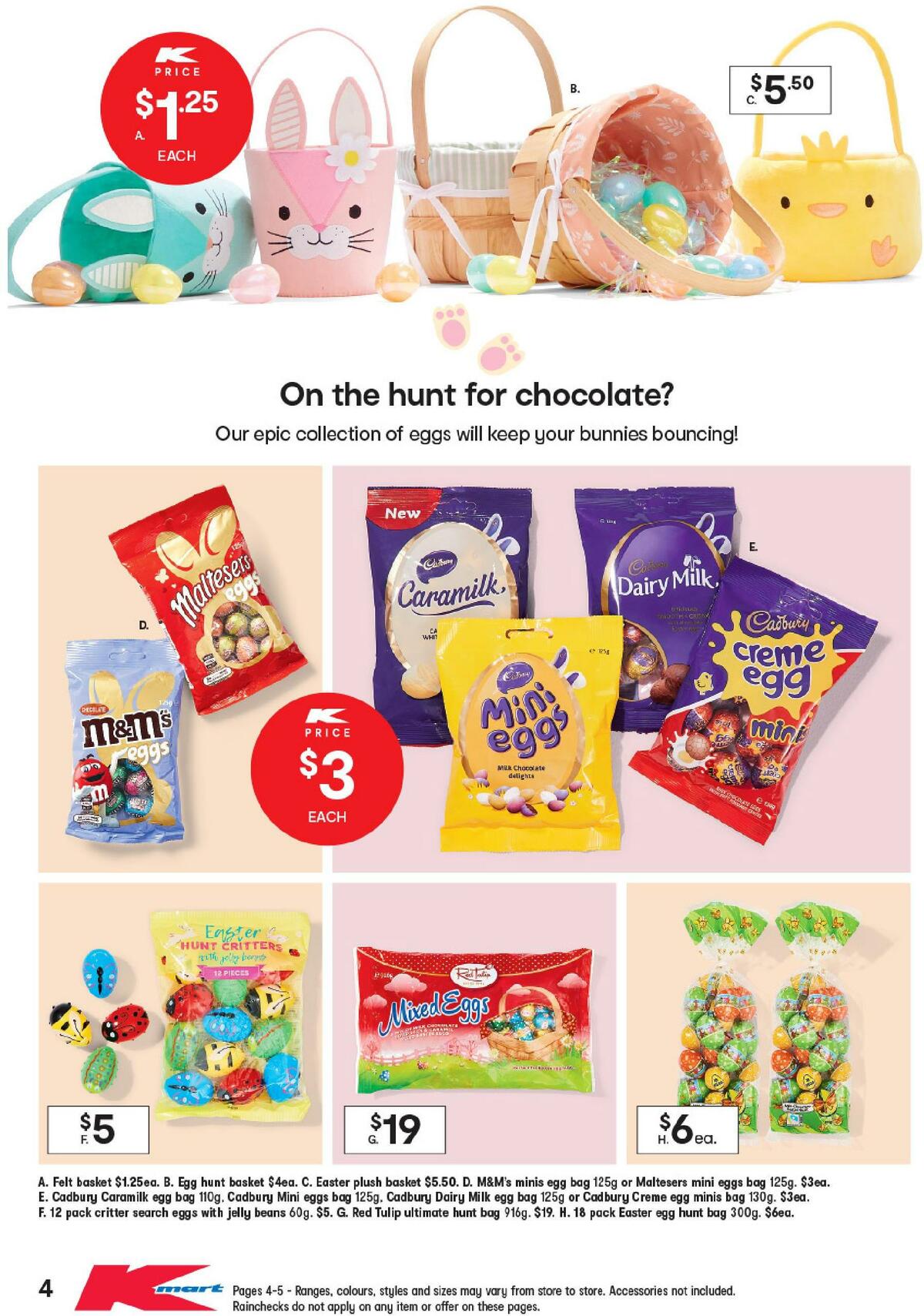 Kmart Endless Easter Fun Catalogues from 2 April