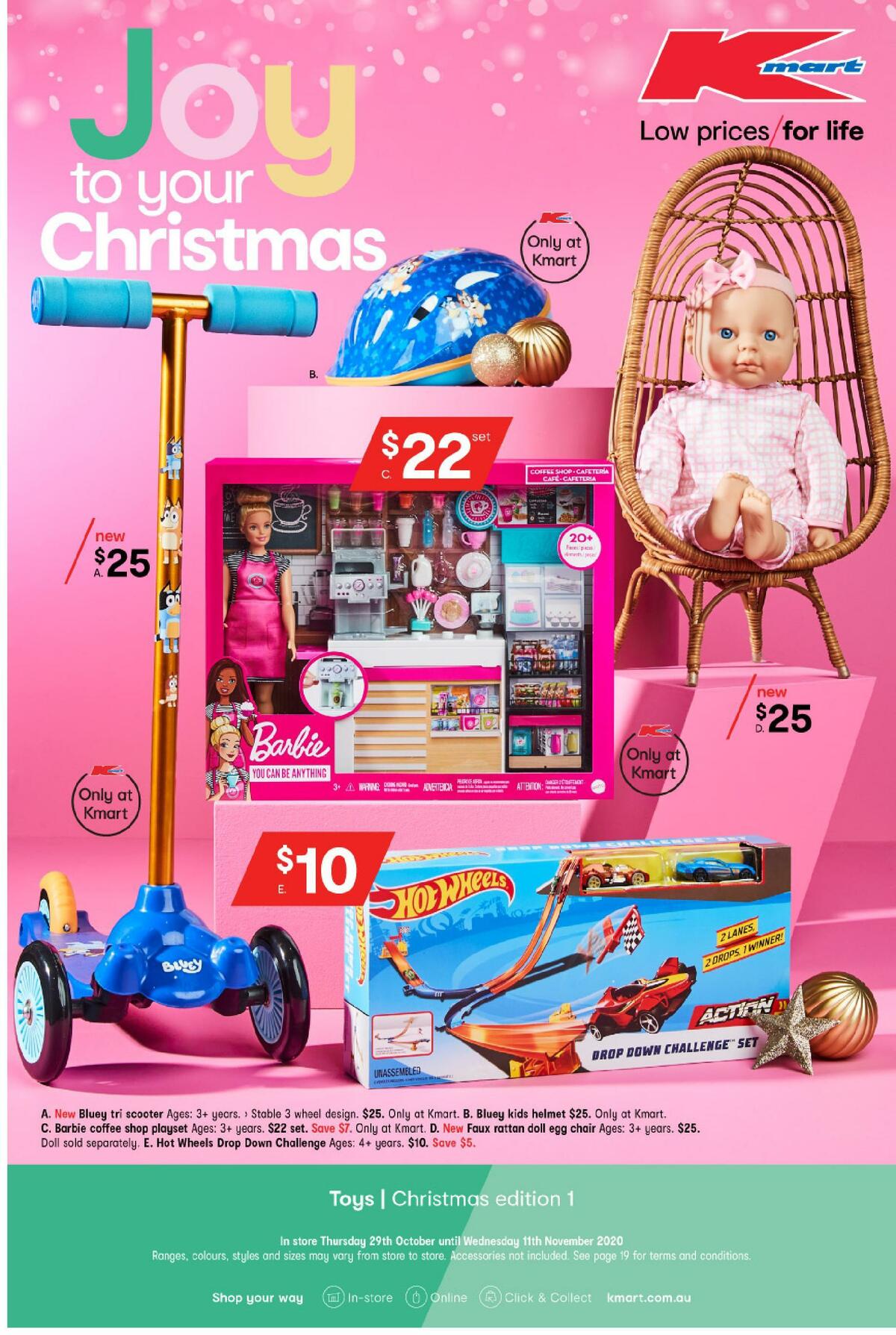 Kmart Joy to Your Christmas Catalogues from 29 October