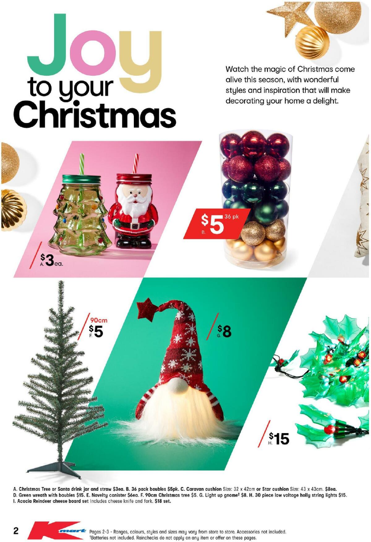 Kmart Joy to Your Christmas Catalogues from 5 November