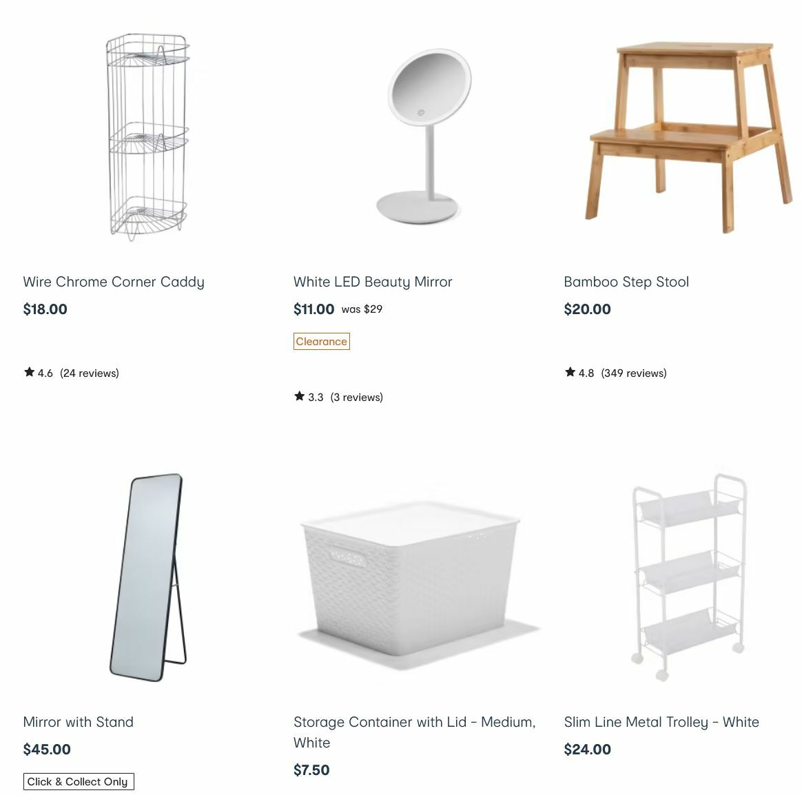 Kmart Bathroom Storage Catalogues from 18 January