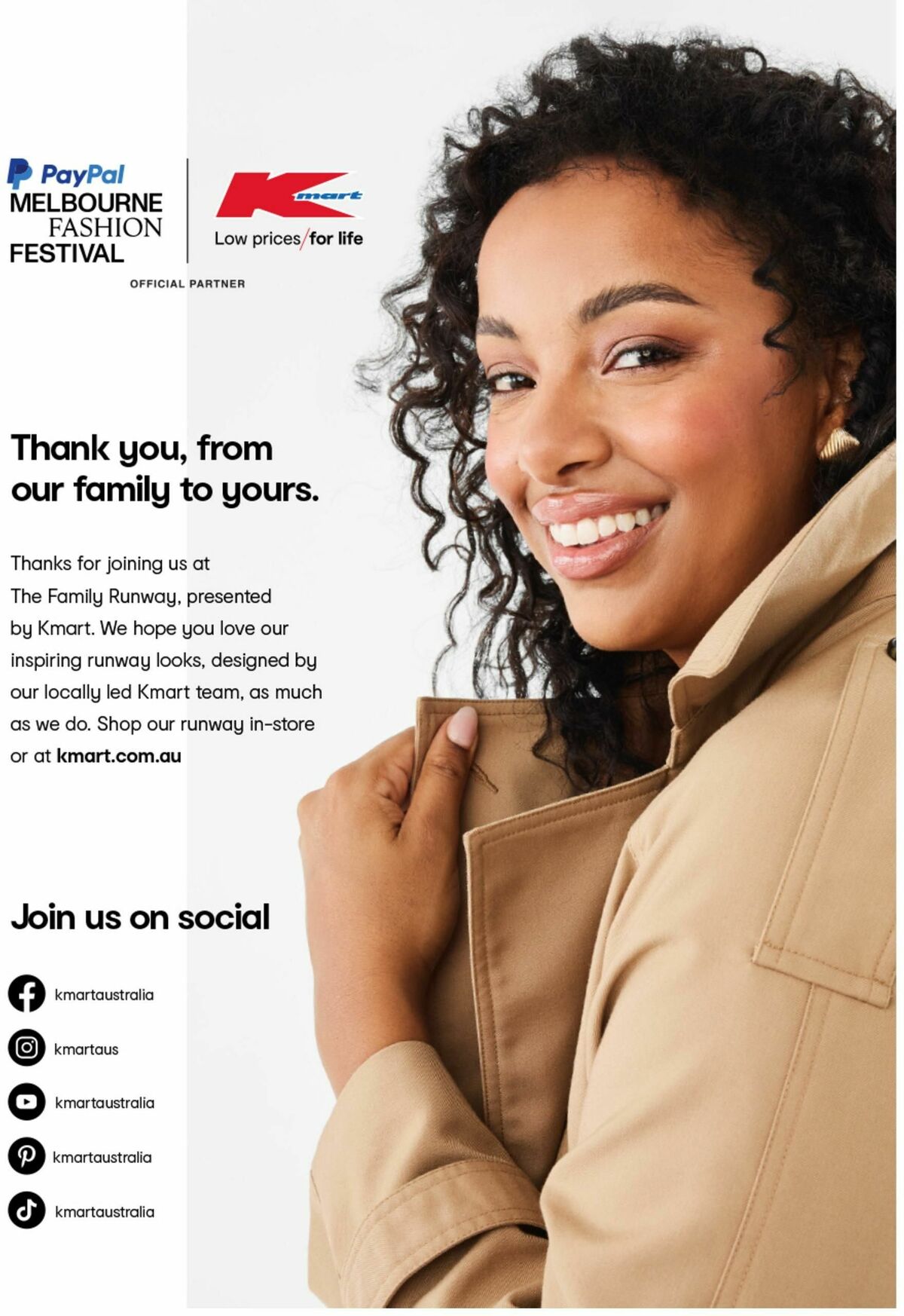 Kmart Welcome to the Family Runway Catalogues from 9 March