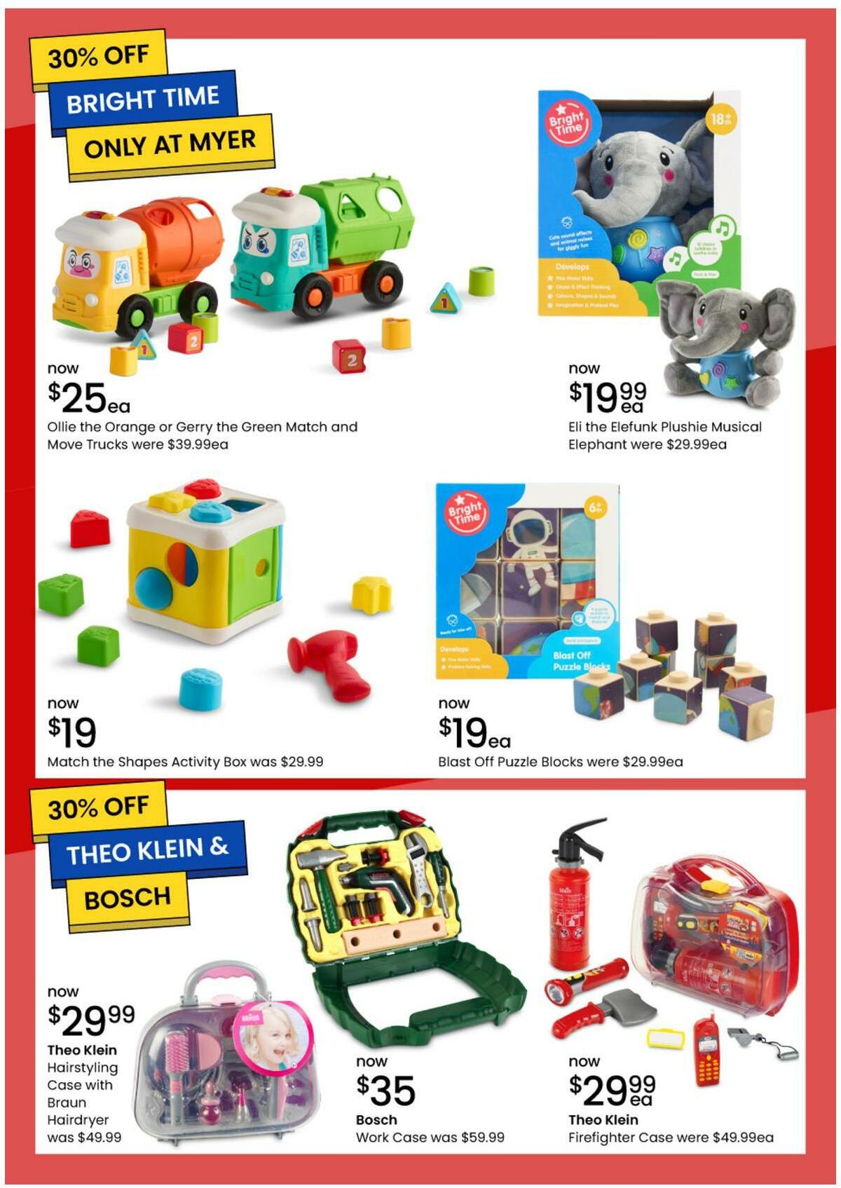 Myer Toy Sale Catalogues from 13 June