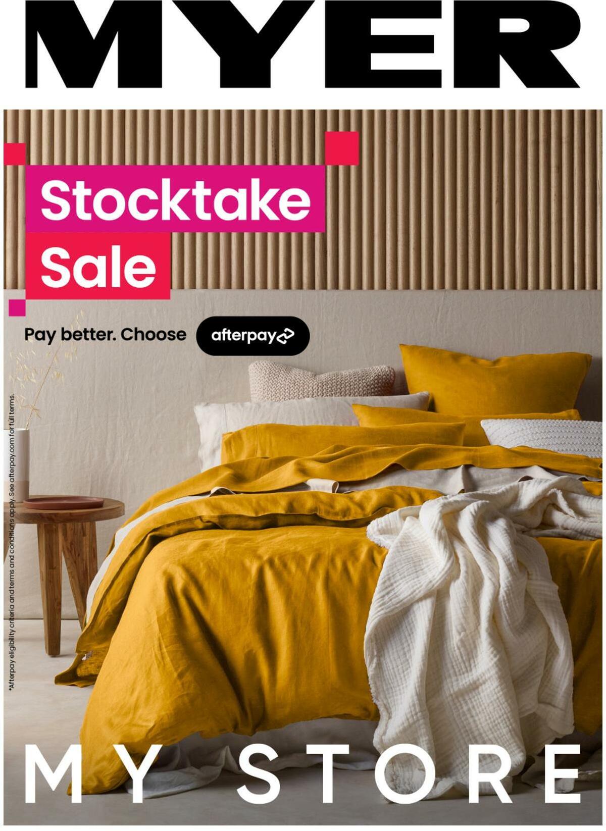 Myer Stocktake Sale - Hardgoods Catalogues from 8 June