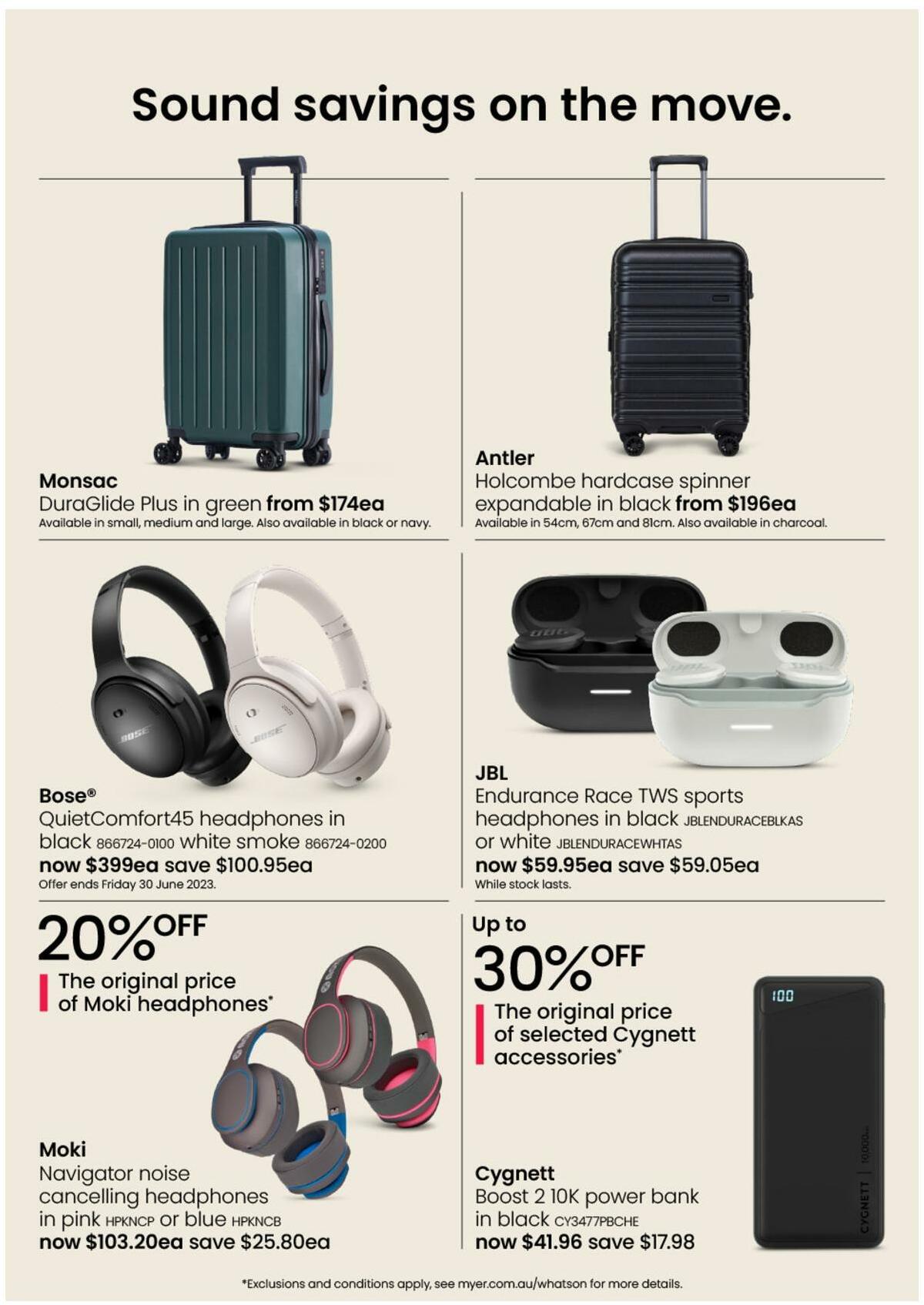 Myer Stocktake Sale - Hardgoods Catalogues from 8 June