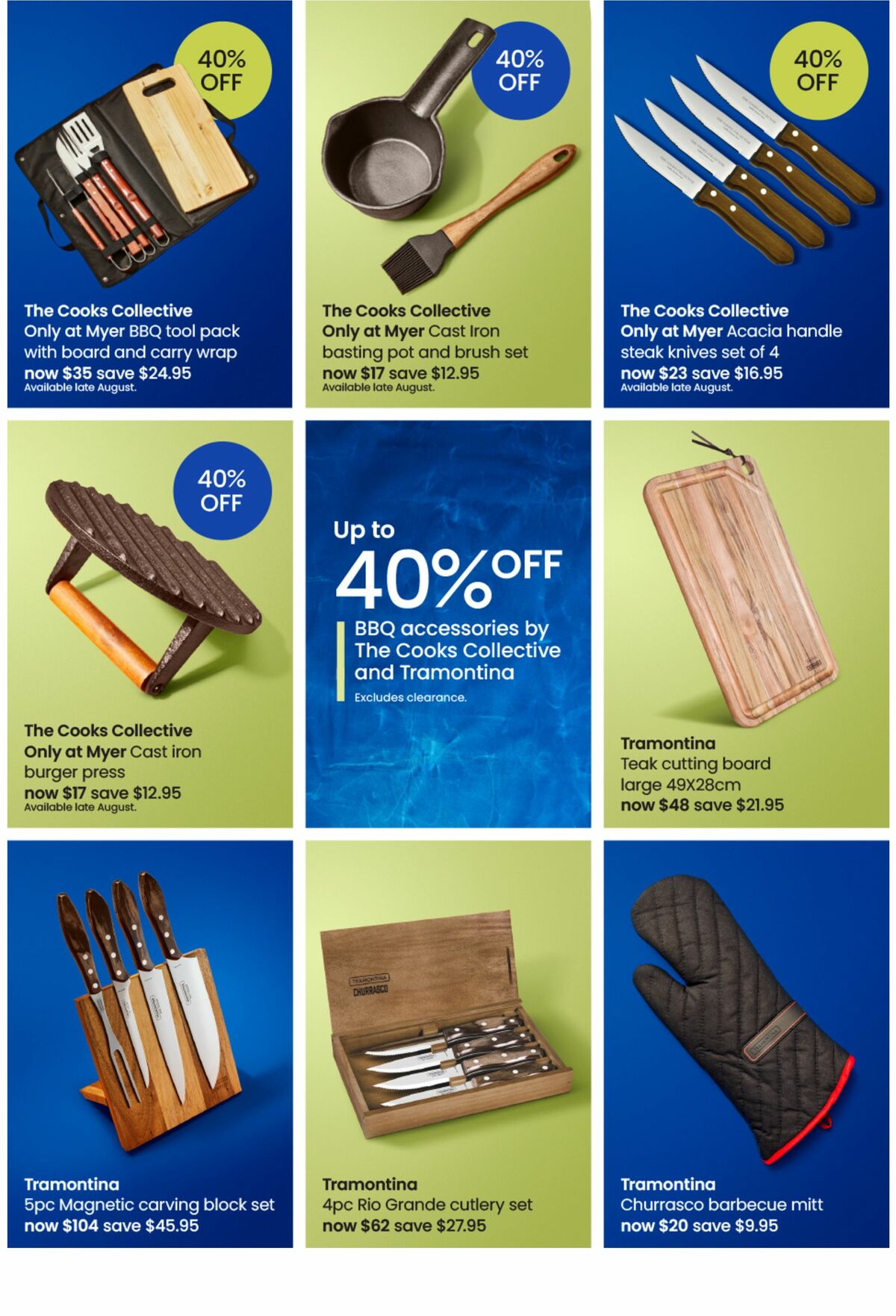 Myer Catalogues from 9 August