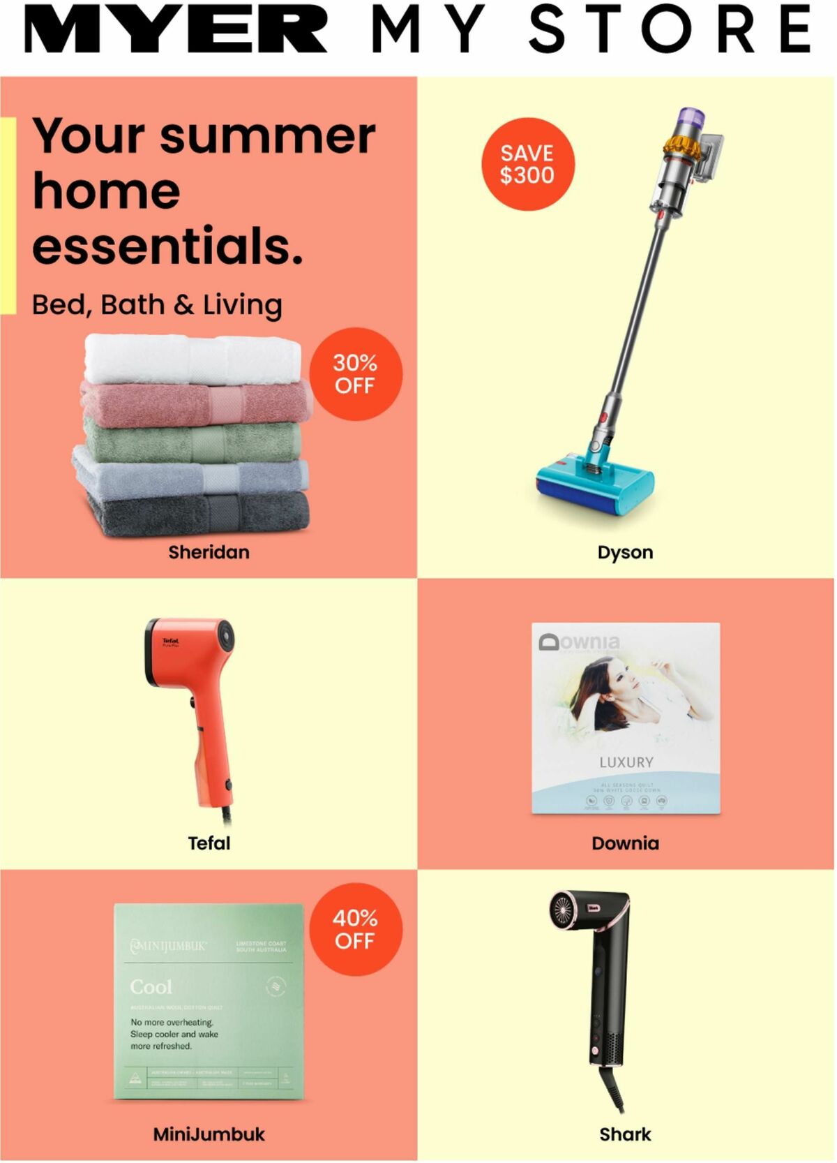 Myer Your Summer Home Essentials - Softgoods Catalogues from 23 October