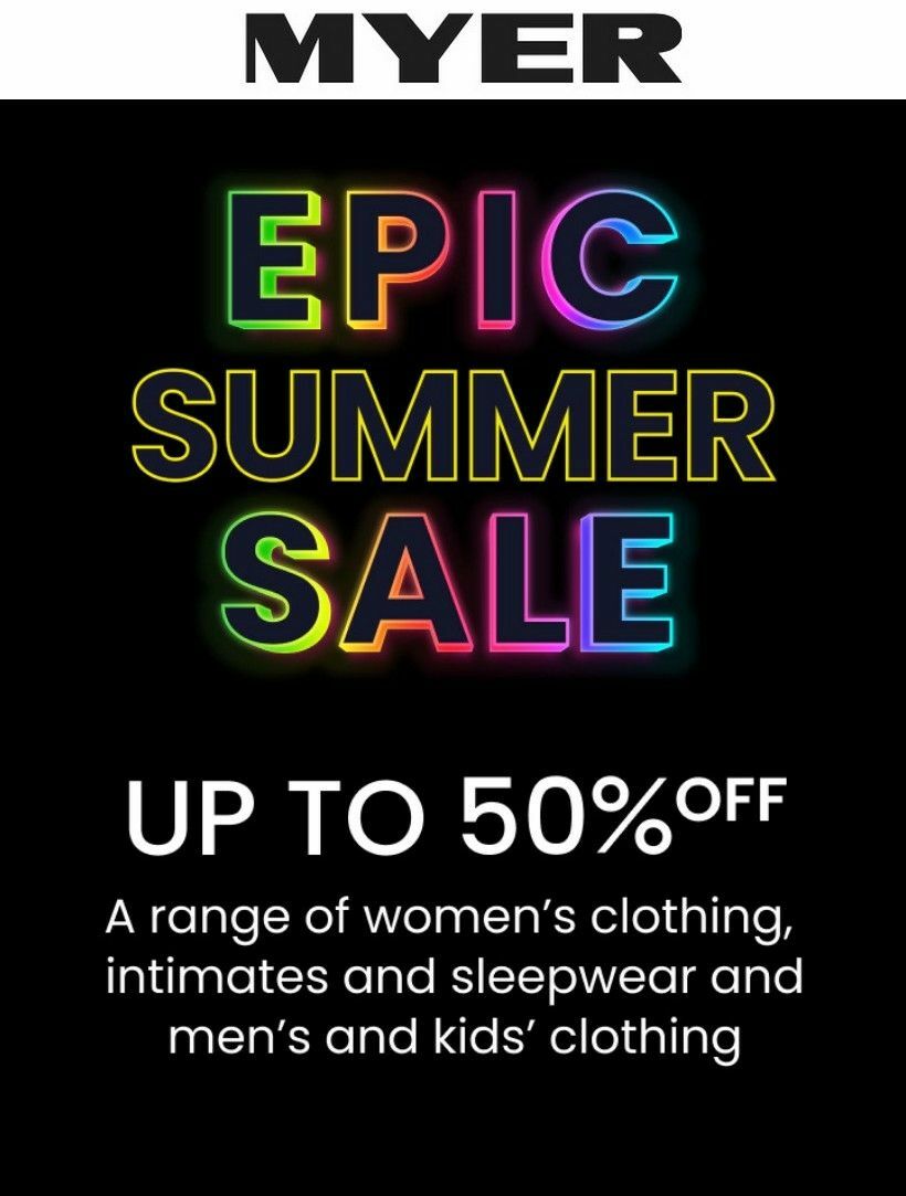 Myer Catalogues from 31 January