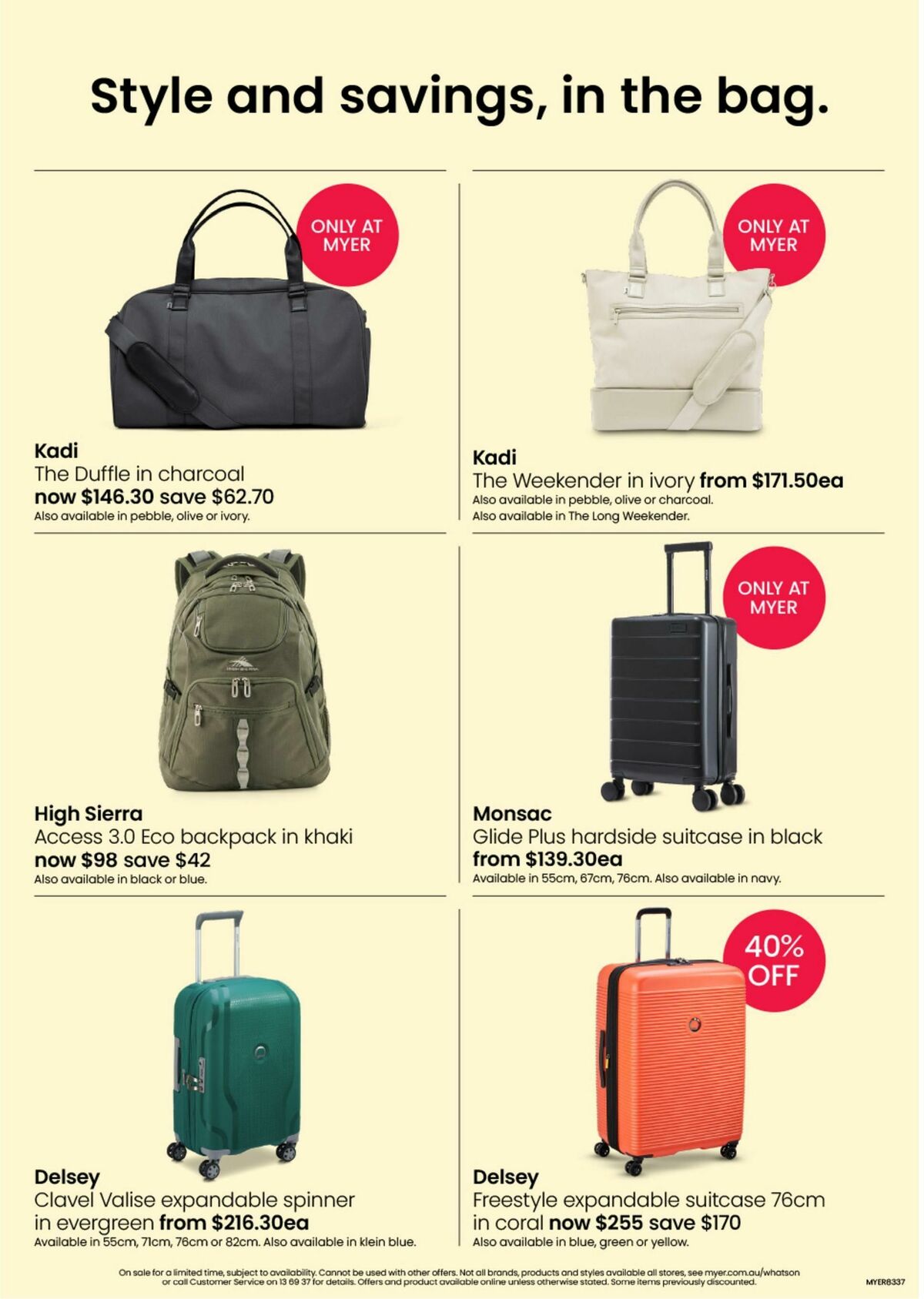 Myer Mid Season Sale - Hardgoods Catalogues from 7 March