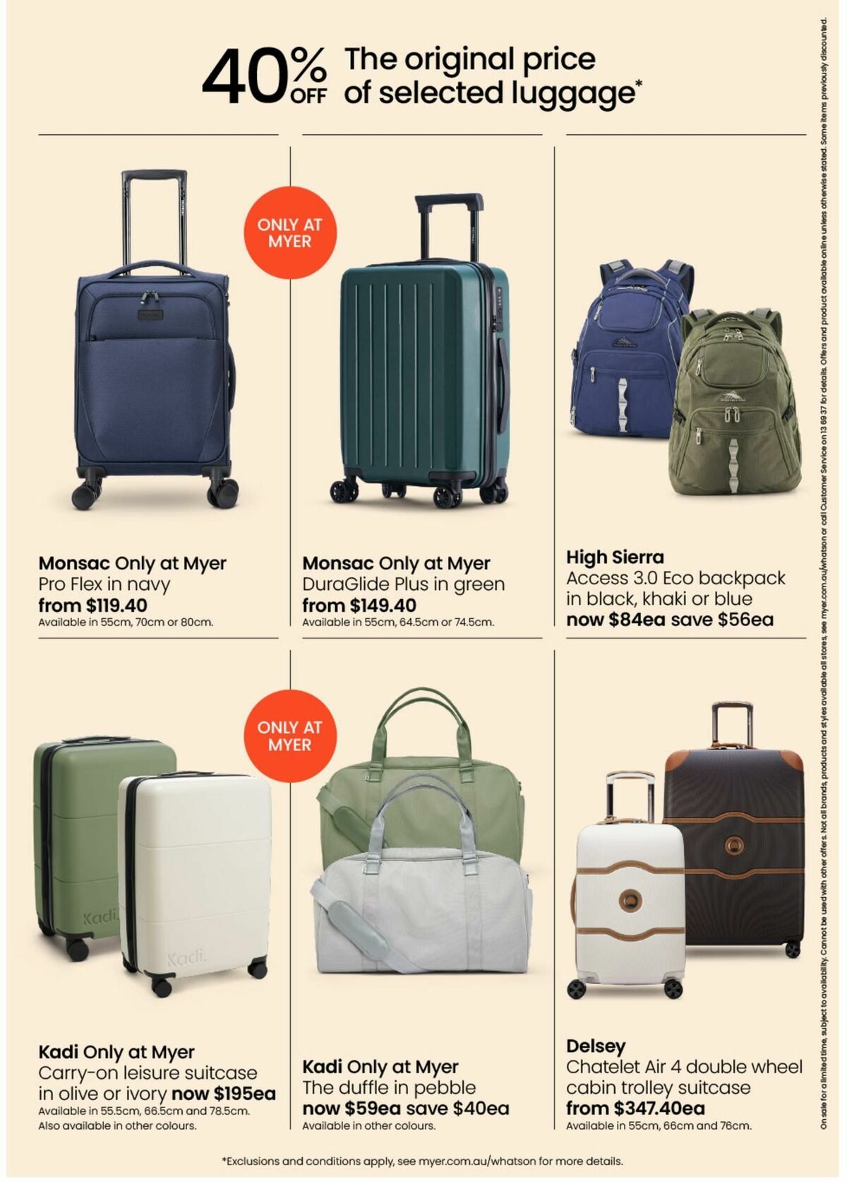 Myer Stocktake Sale - Hardgoods Catalogues from 26 December